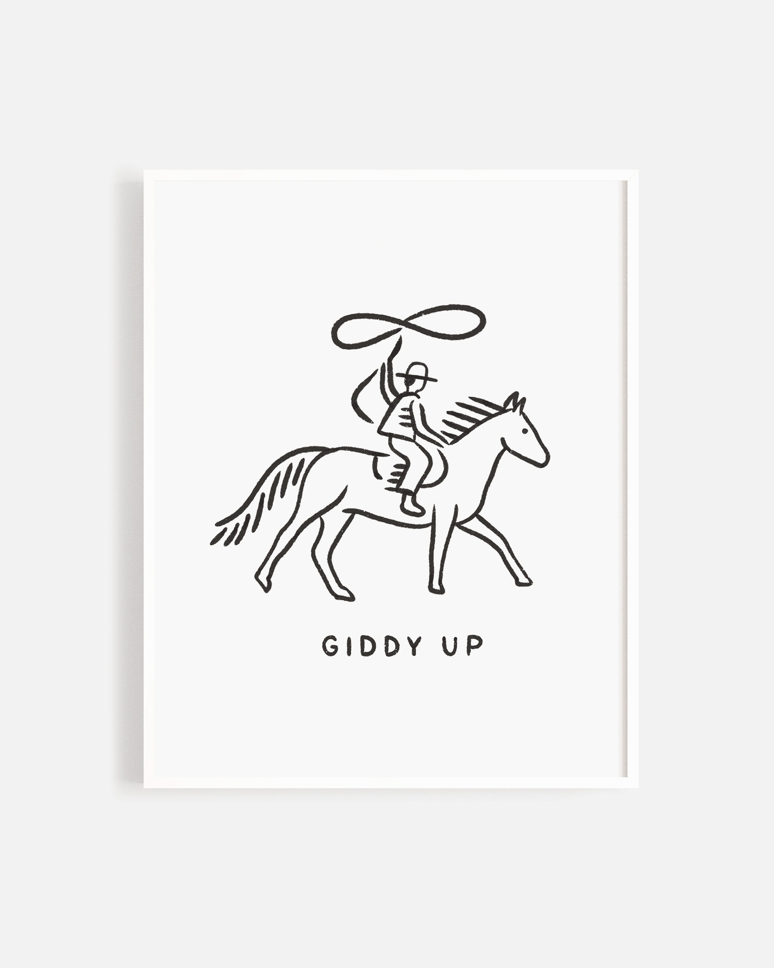 Art Print || Giddy Up