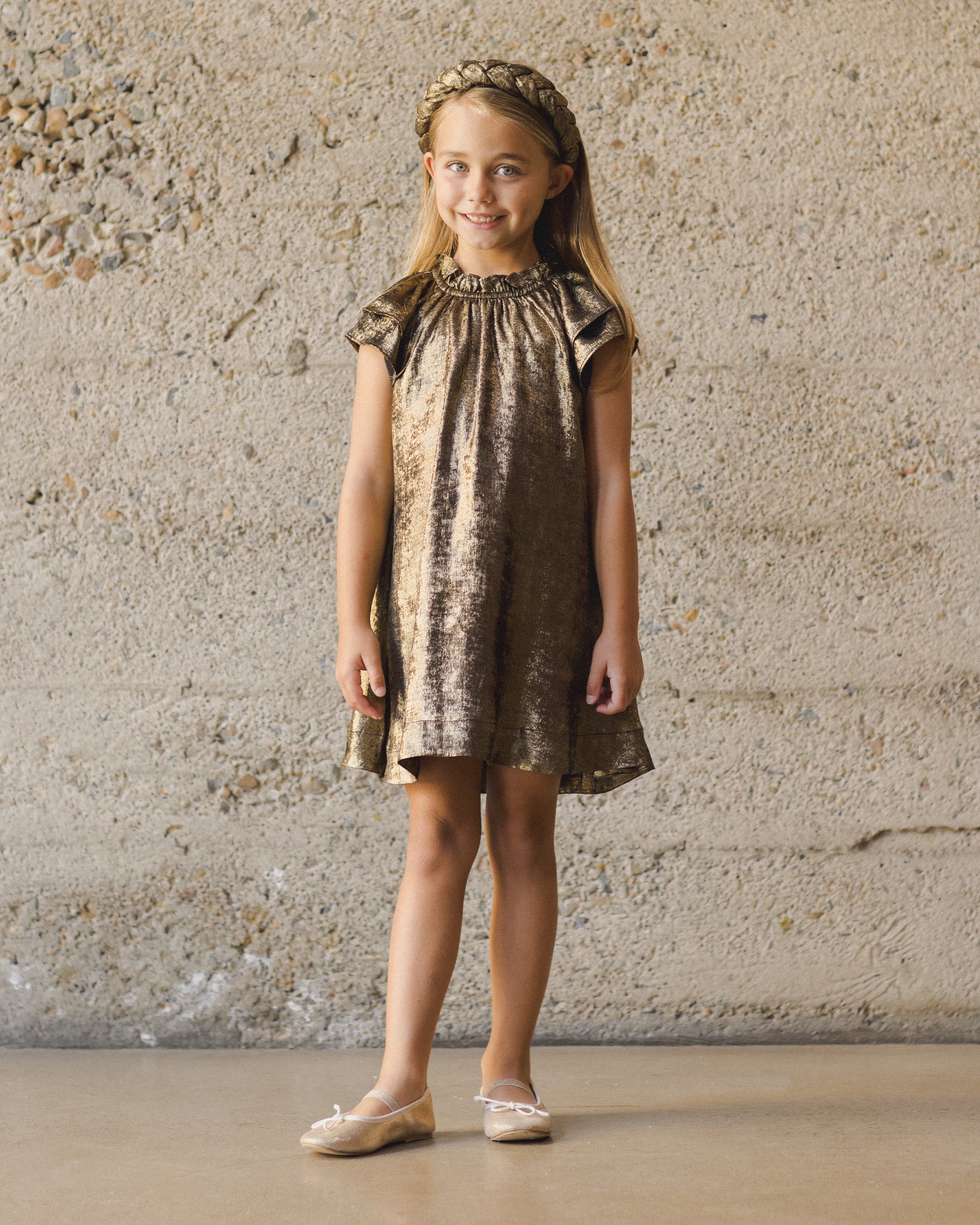 Isabella Dress || Gold