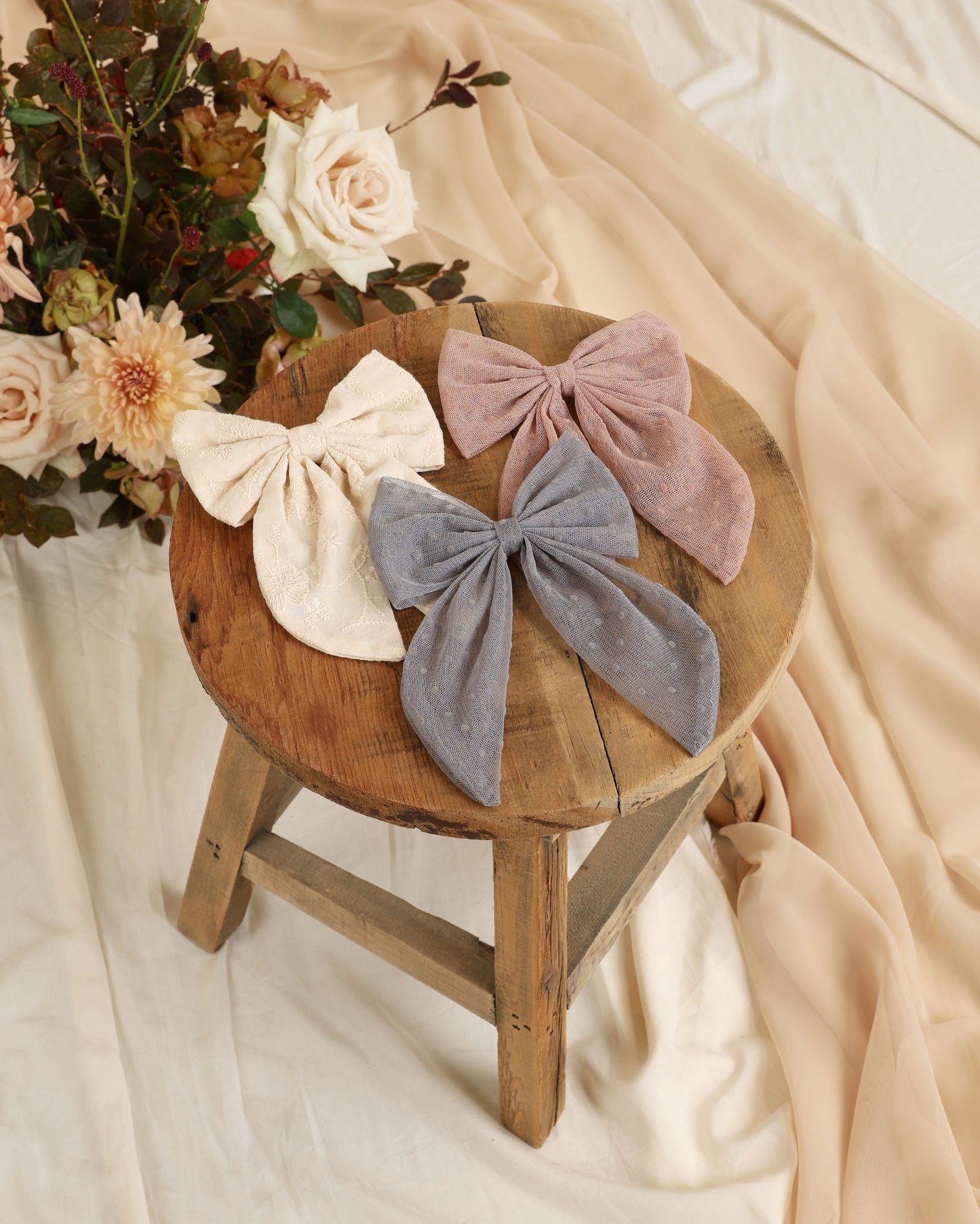 Oversized Bow || Dusty Rose