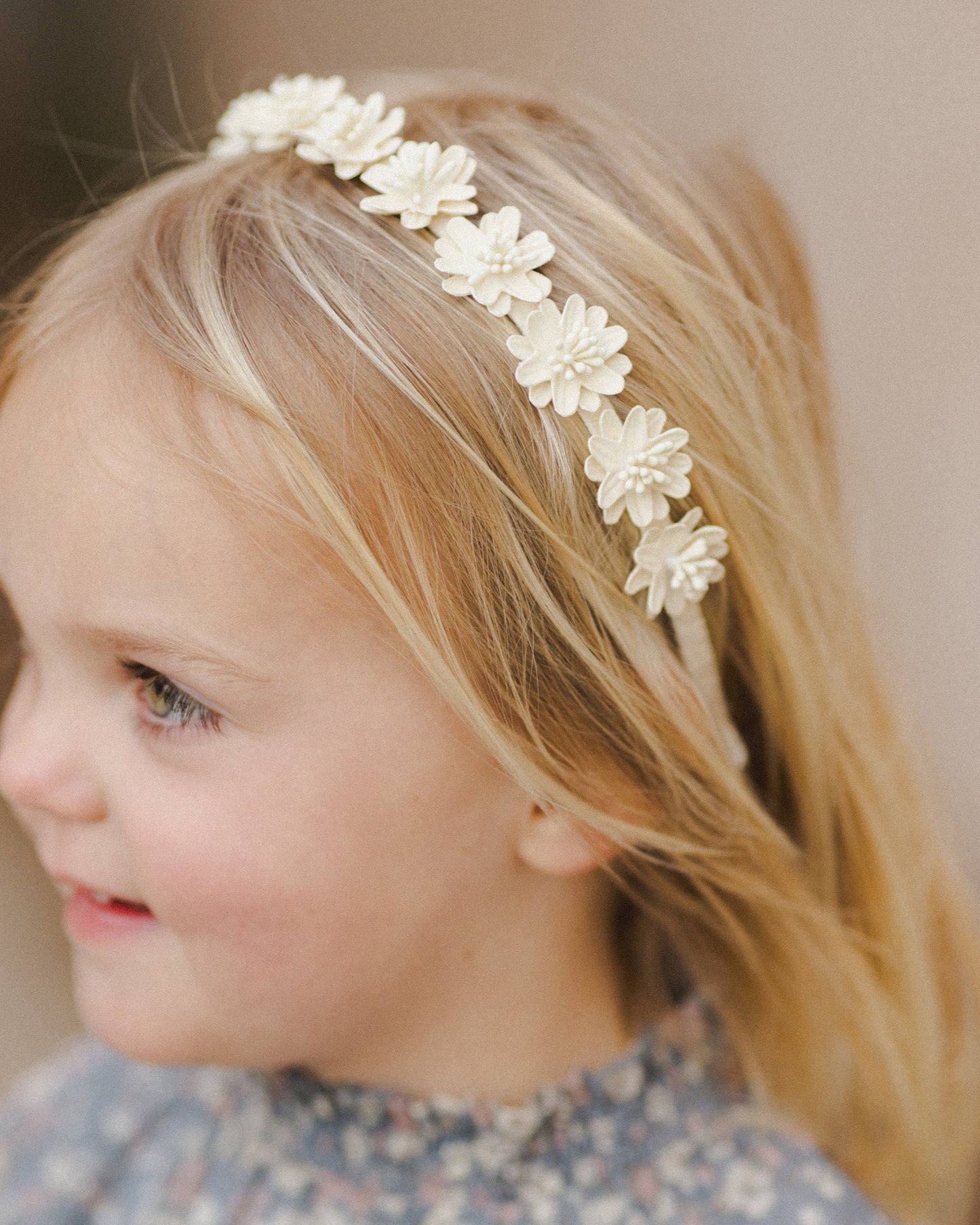 Floral Headband || Ivory