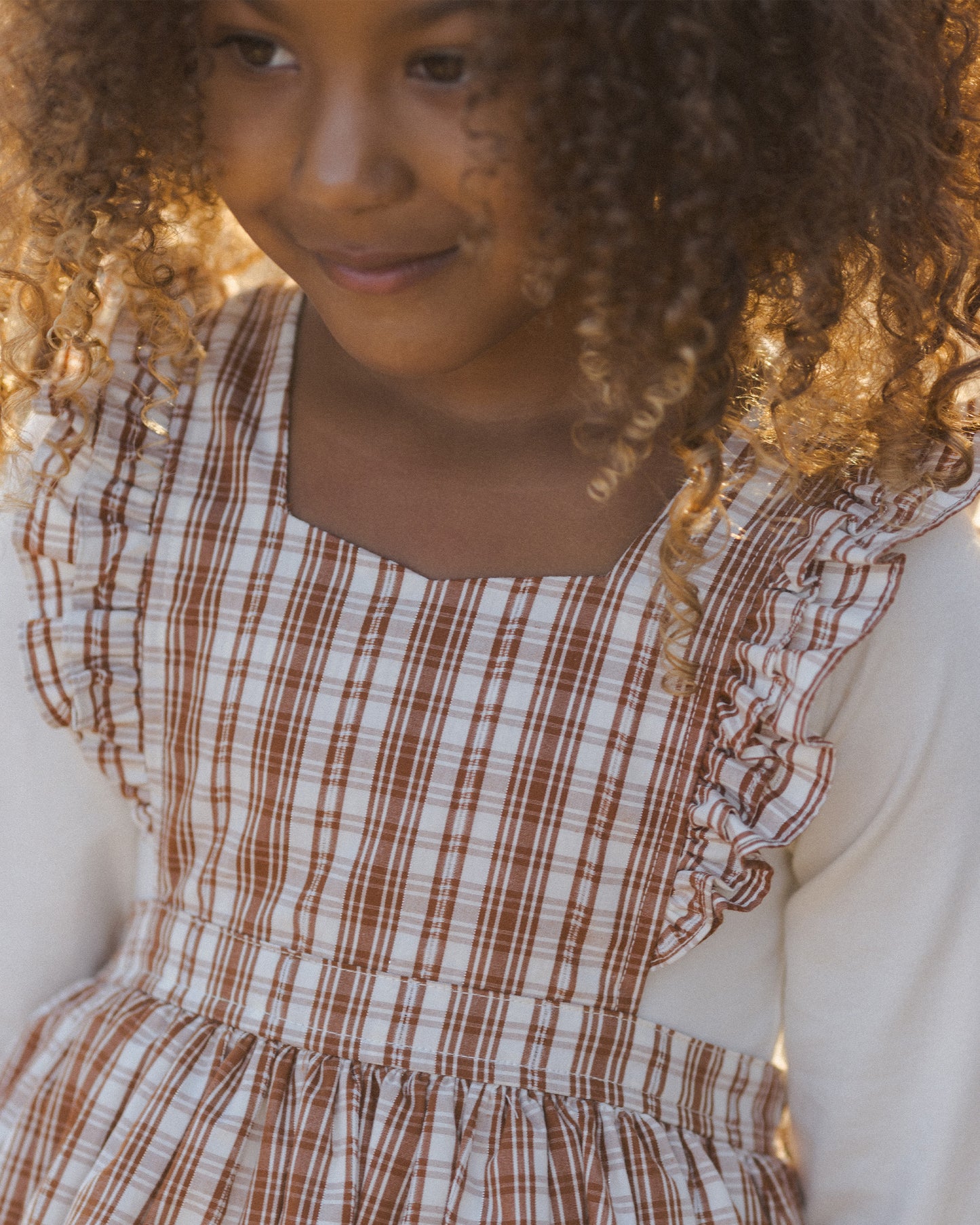 Agatha Dress || Copper Plaid