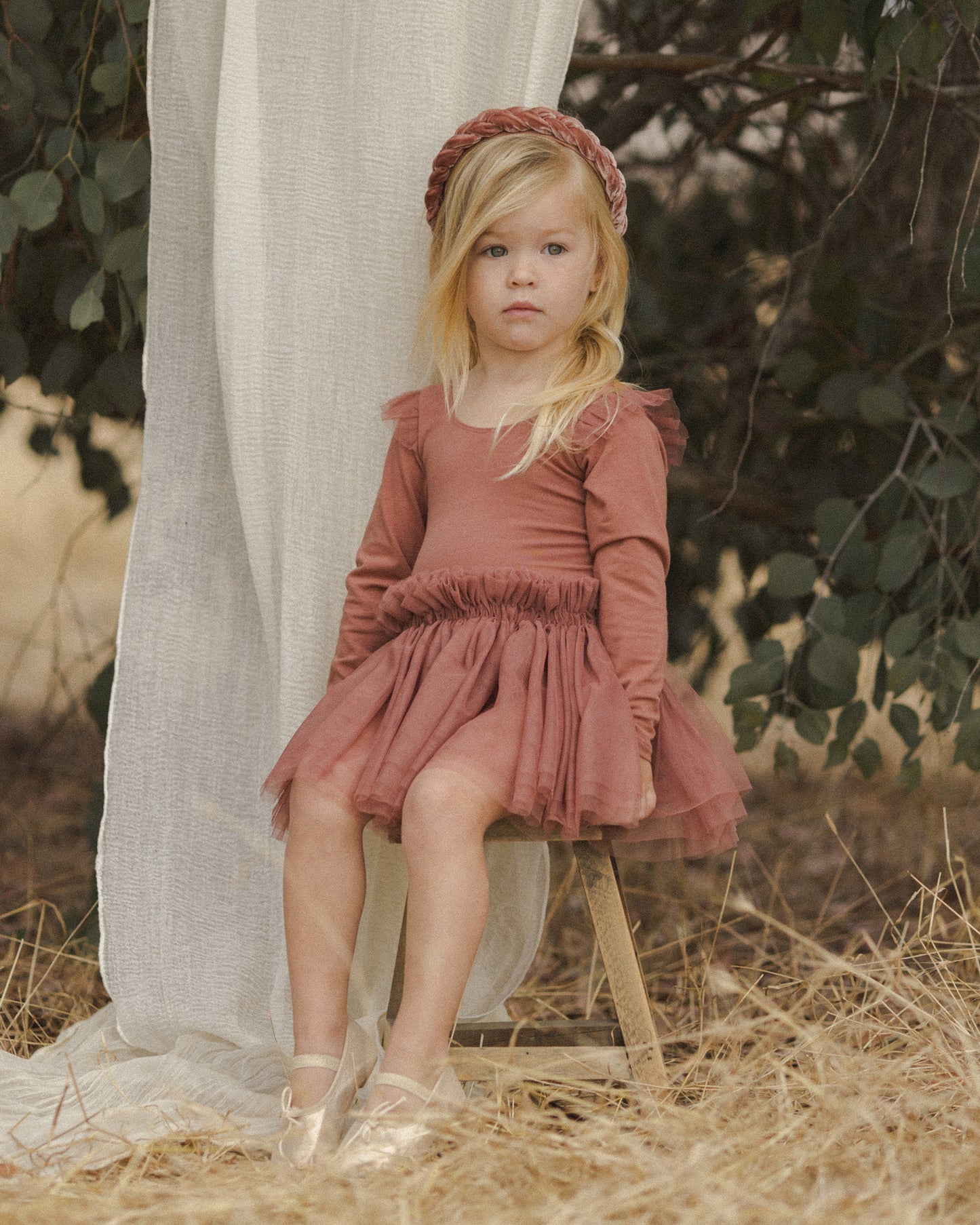 Velvet Braided Headband || Poppy