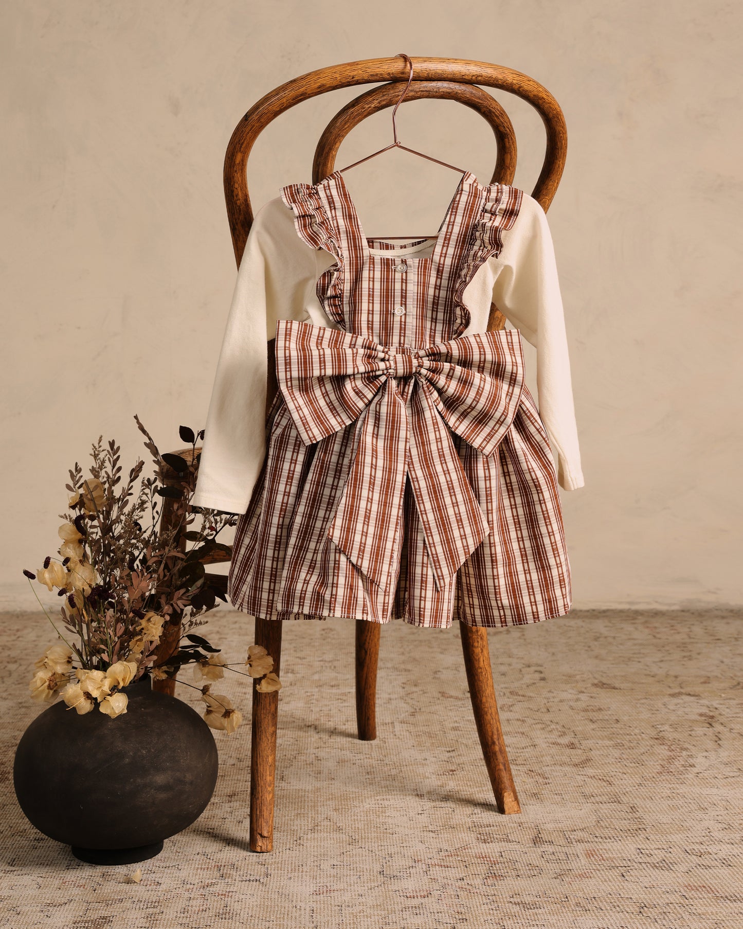 Agatha Dress || Copper Plaid