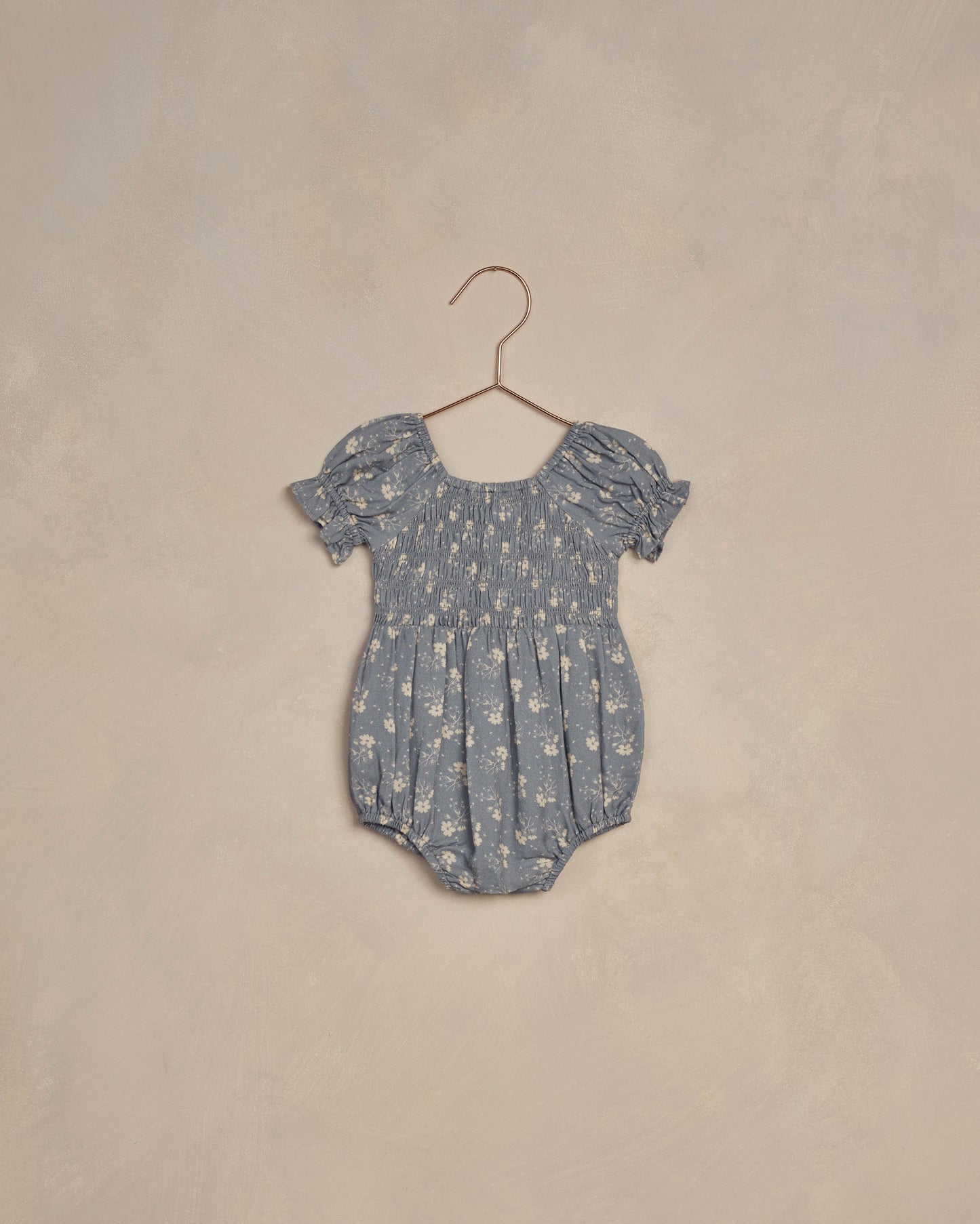 Cosette Romper || Blue Ditsy