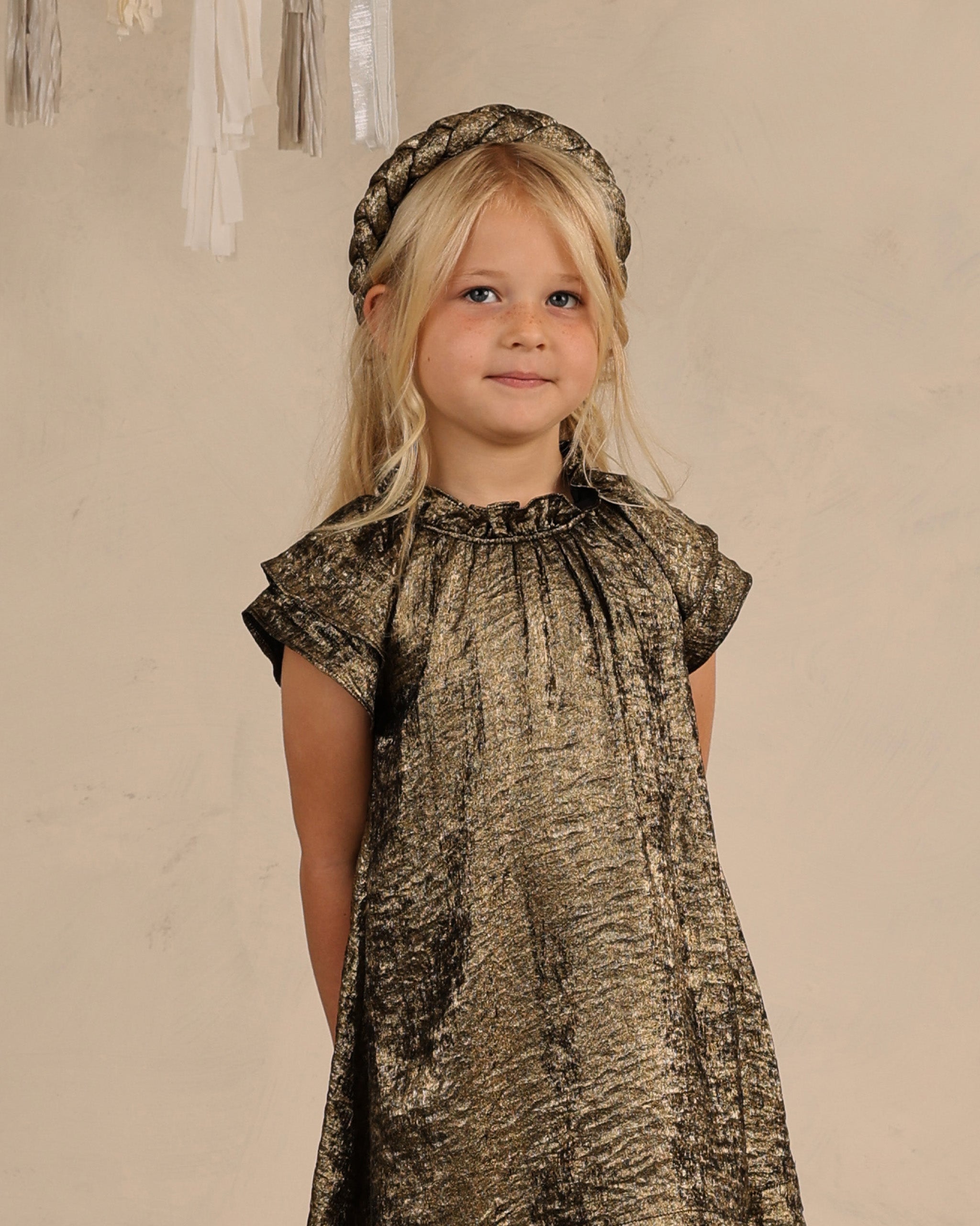 Isabella Dress || Gold