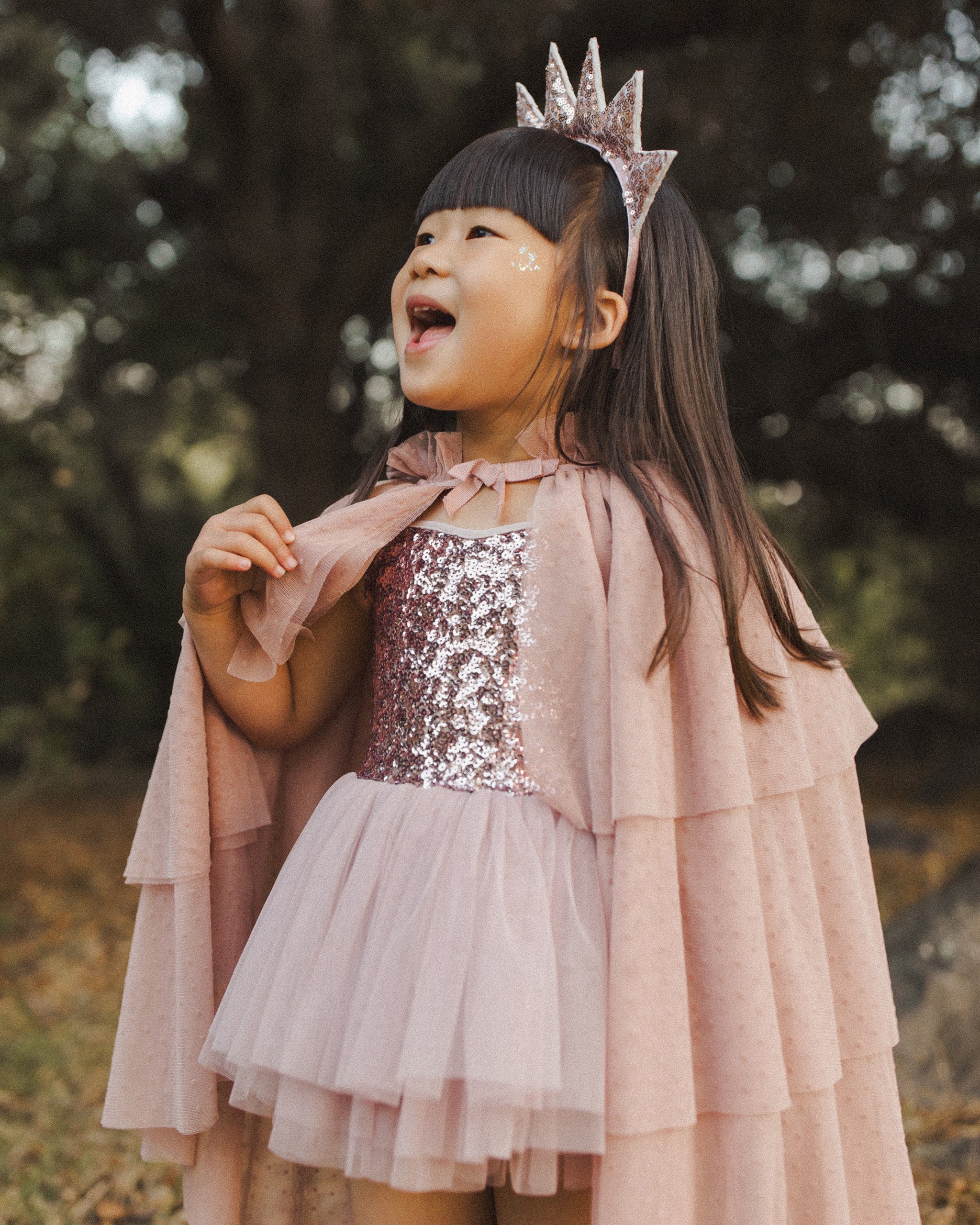 Tulle Cape || Dusty Rose