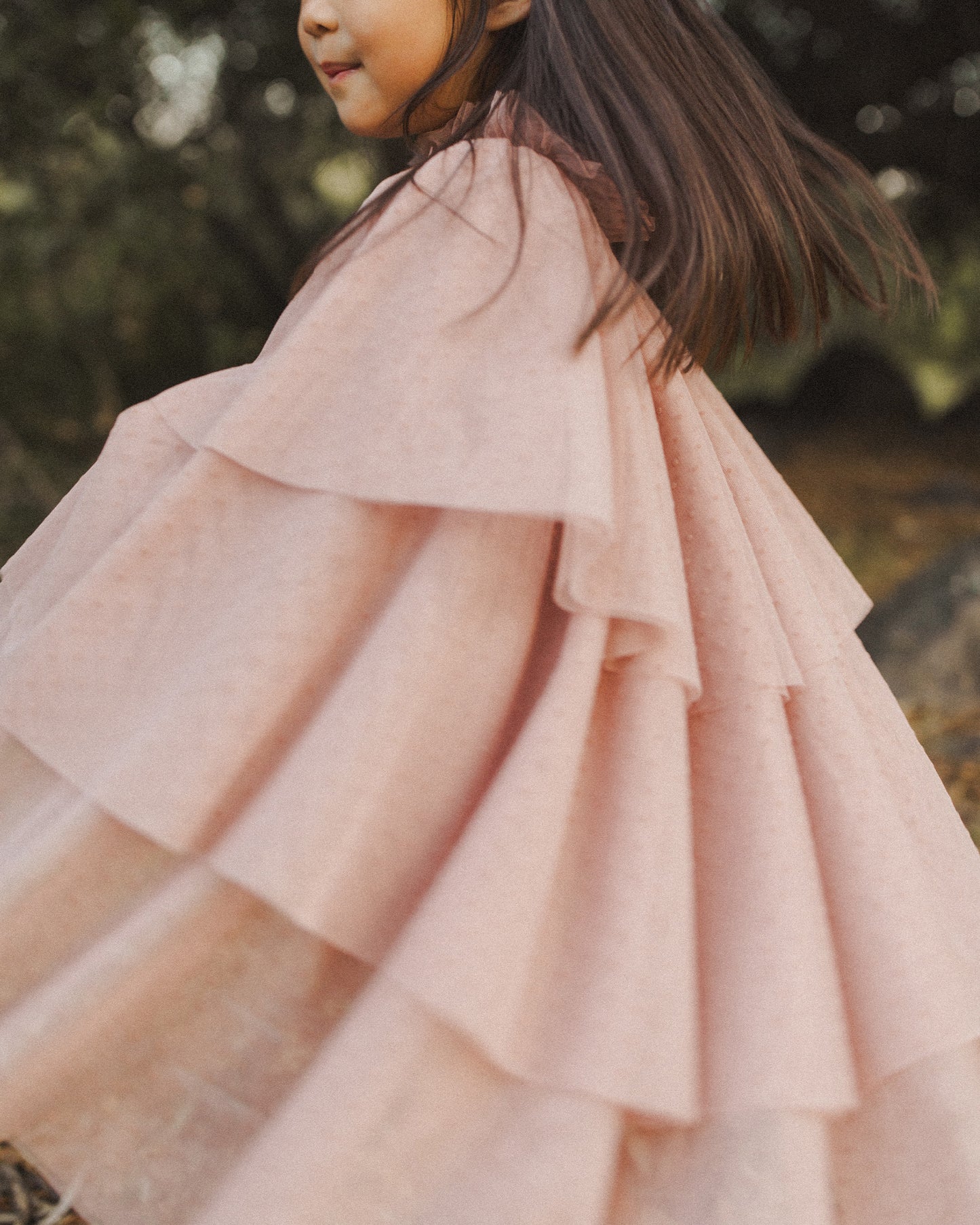 Tulle Cape || Dusty Rose