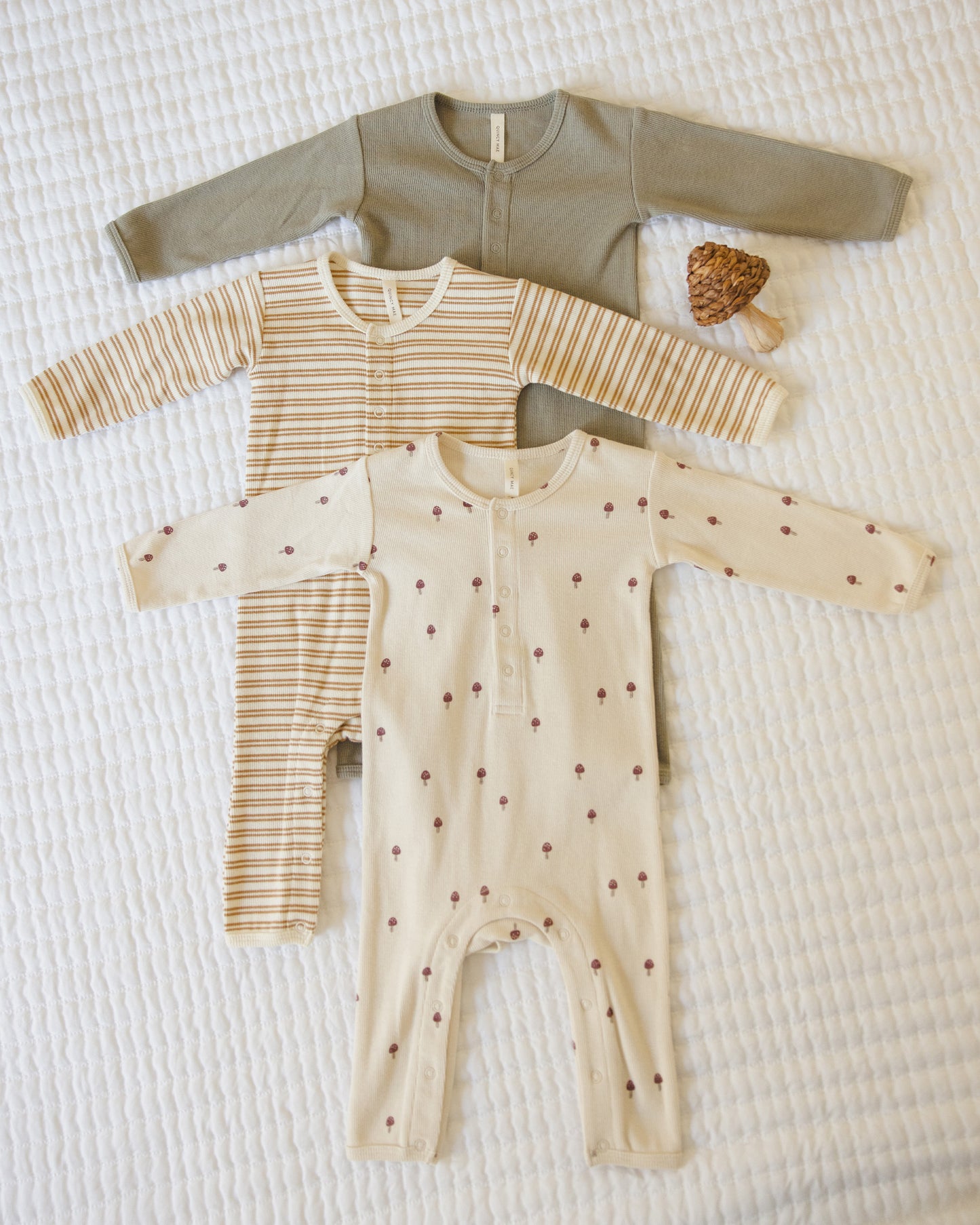 Ribbed Baby Jumpsuit || Basil