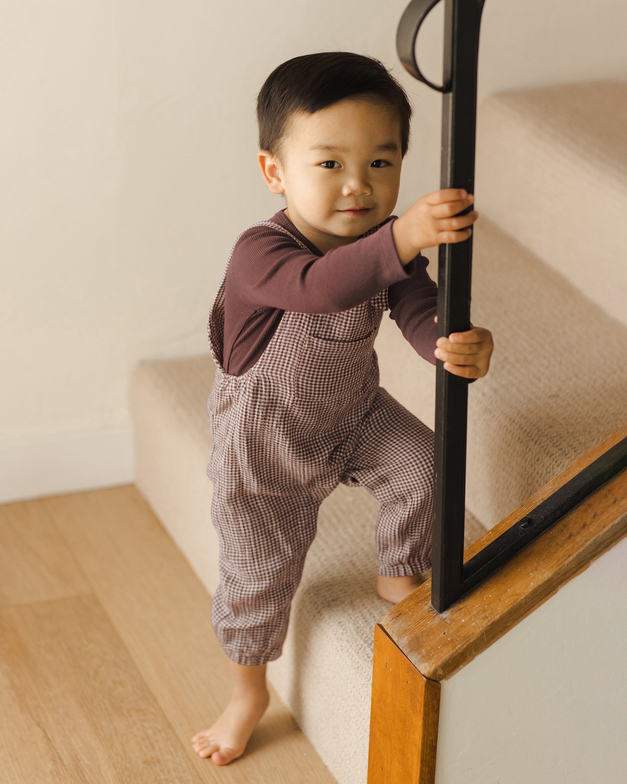 Ribbed Long Sleeve Bodysuit || Plum