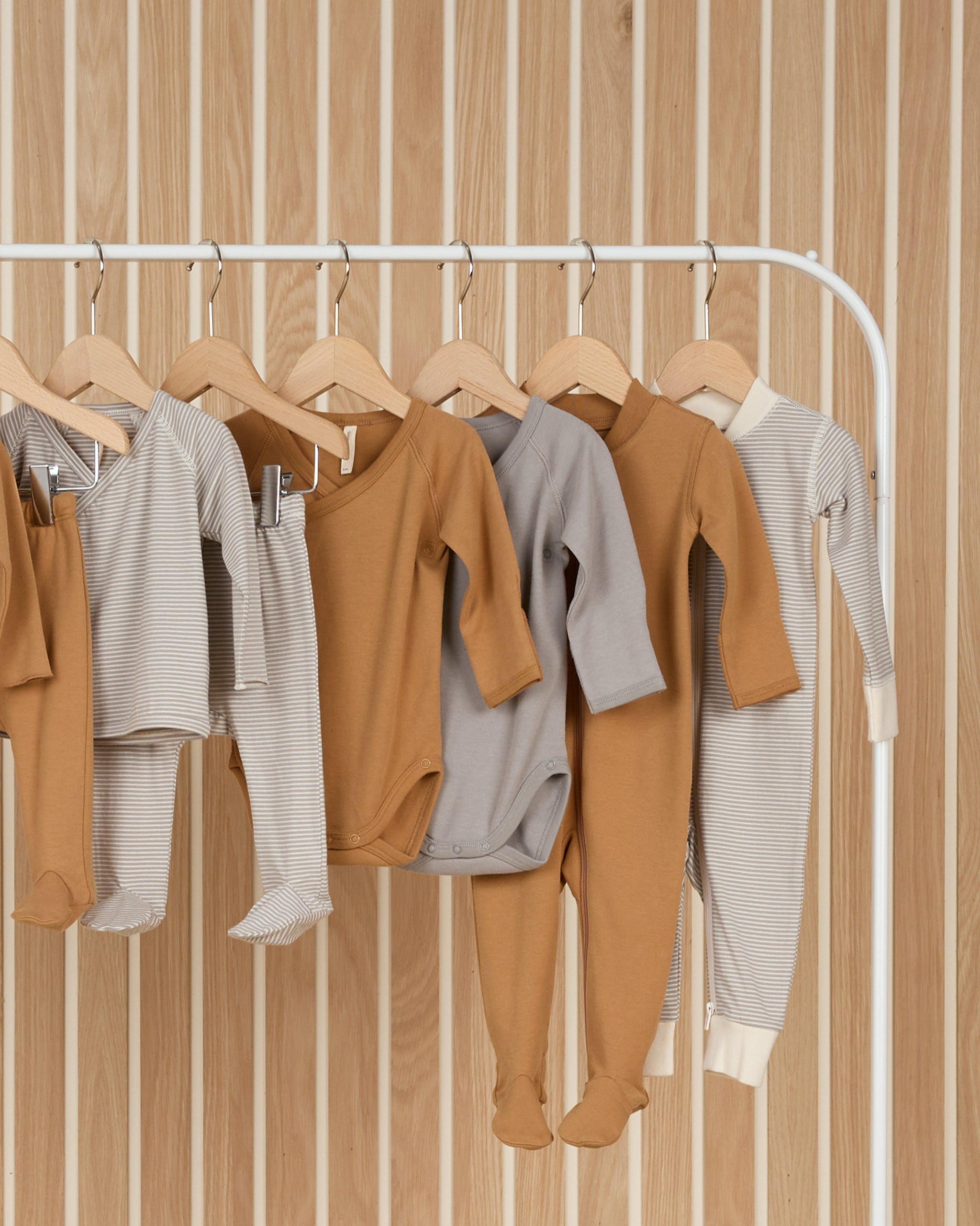 Zip Long Sleeve Sleeper Footie || Golden