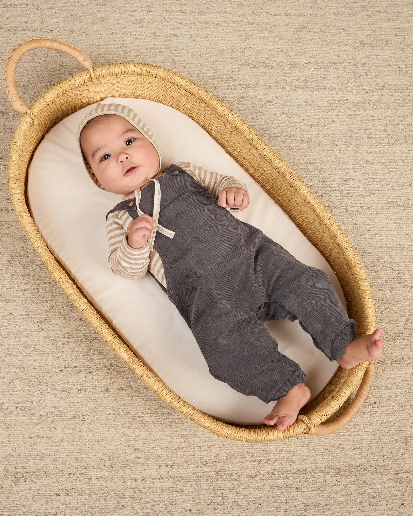 Corduroy Baby Overalls || Indigo