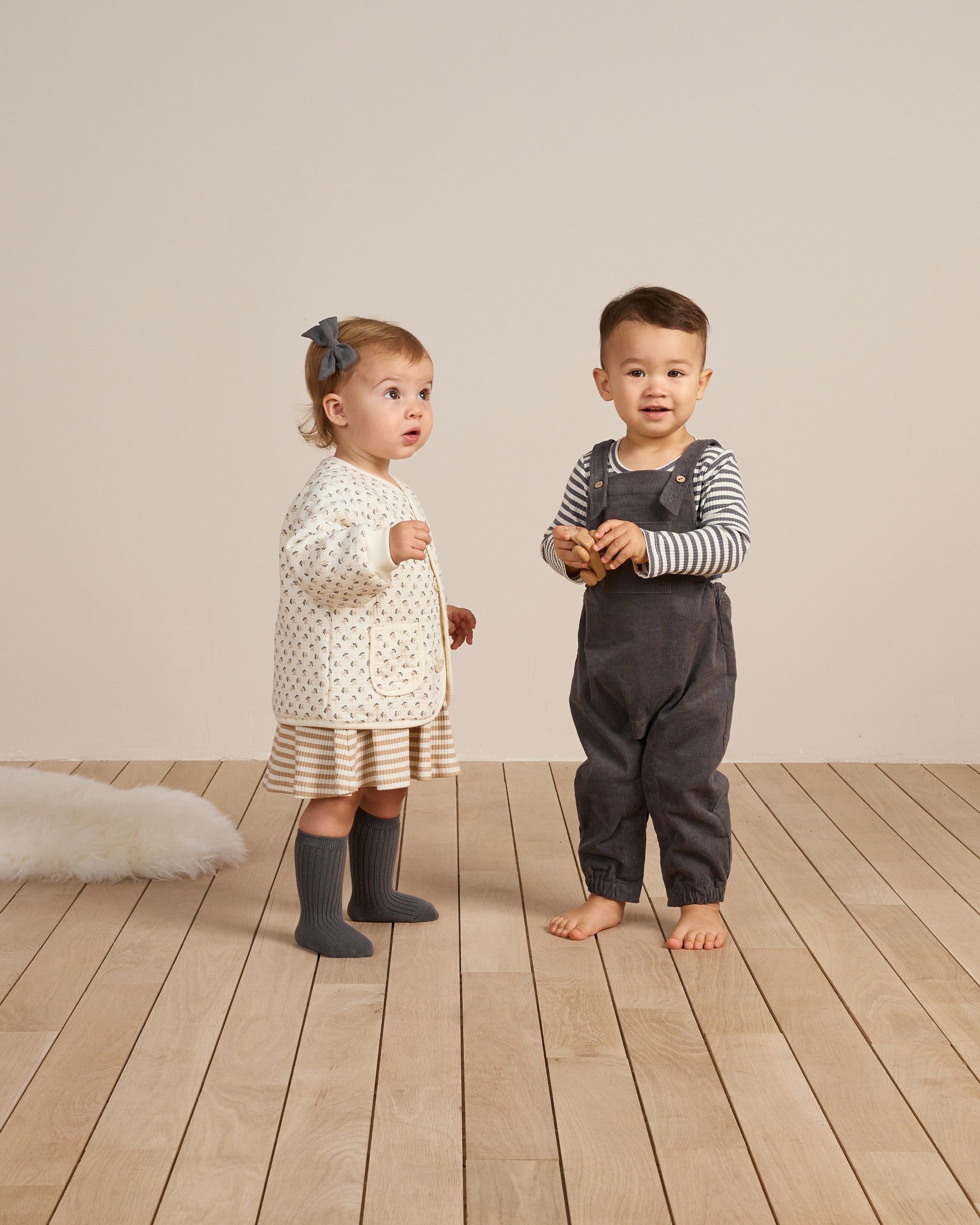 Corduroy Baby Overalls || Indigo