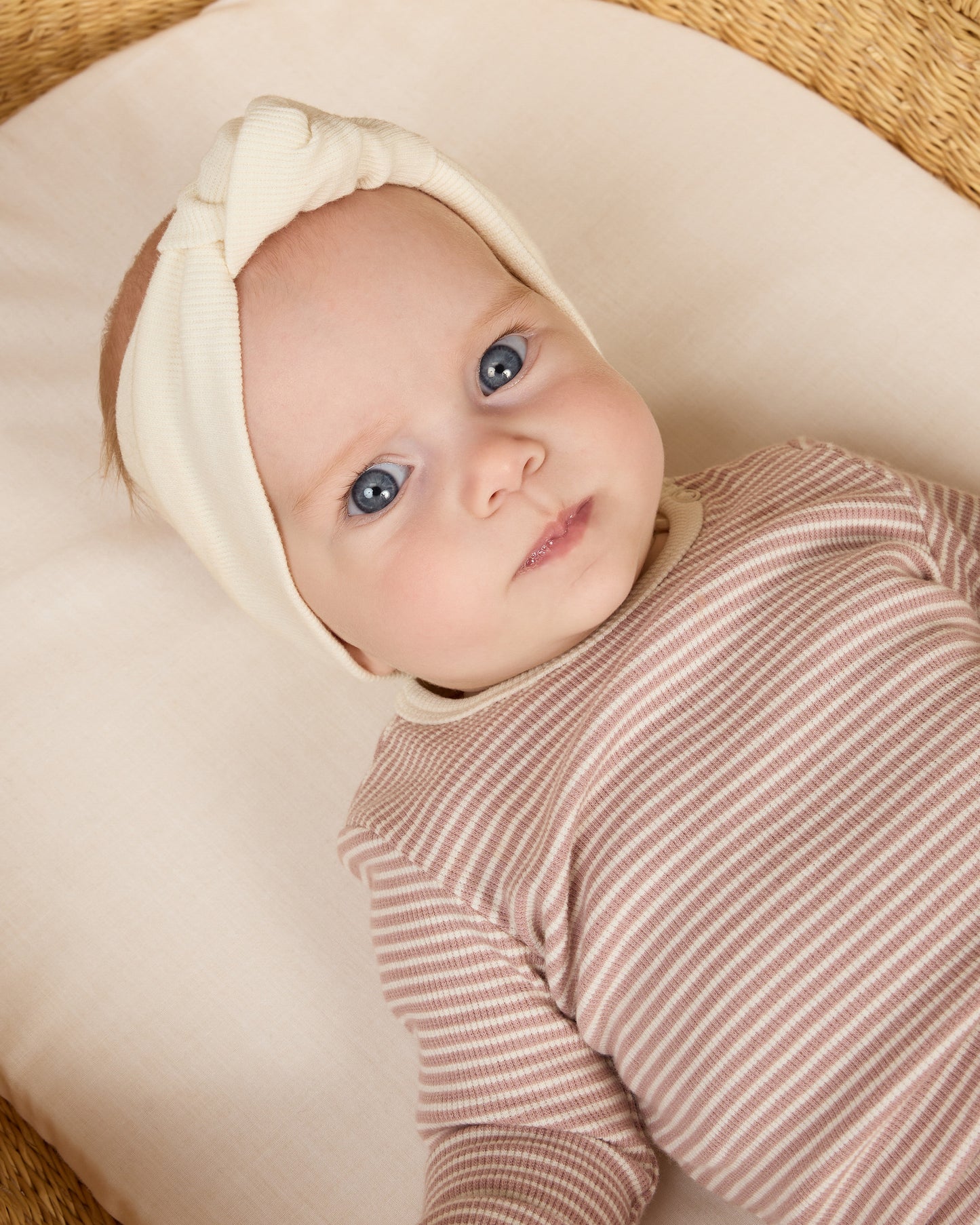 Ribbed Bodysuit, 2 Pack || Wild Flowers, Mauve Stripe