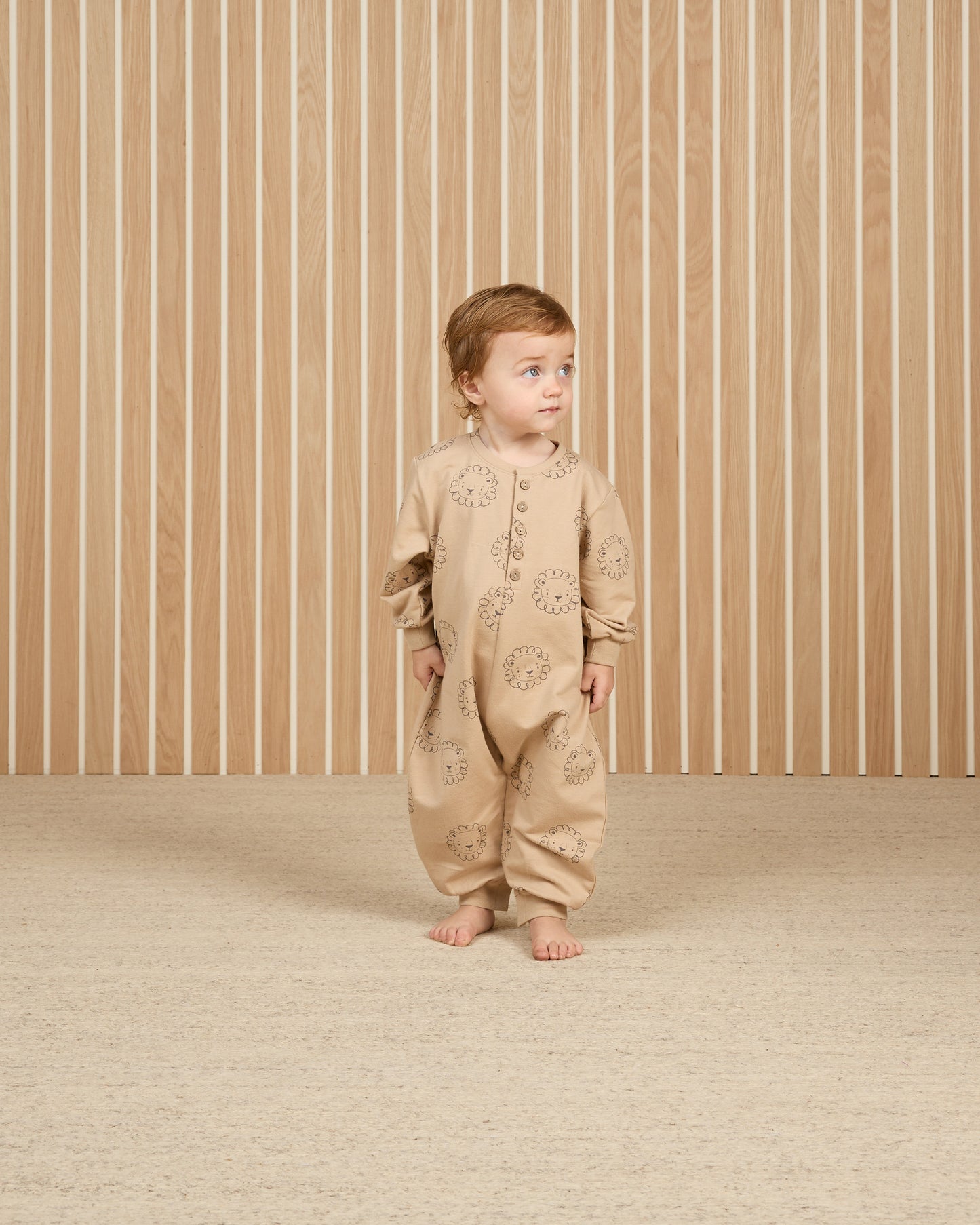 Relaxed Fleece Jumpsuit || Lions