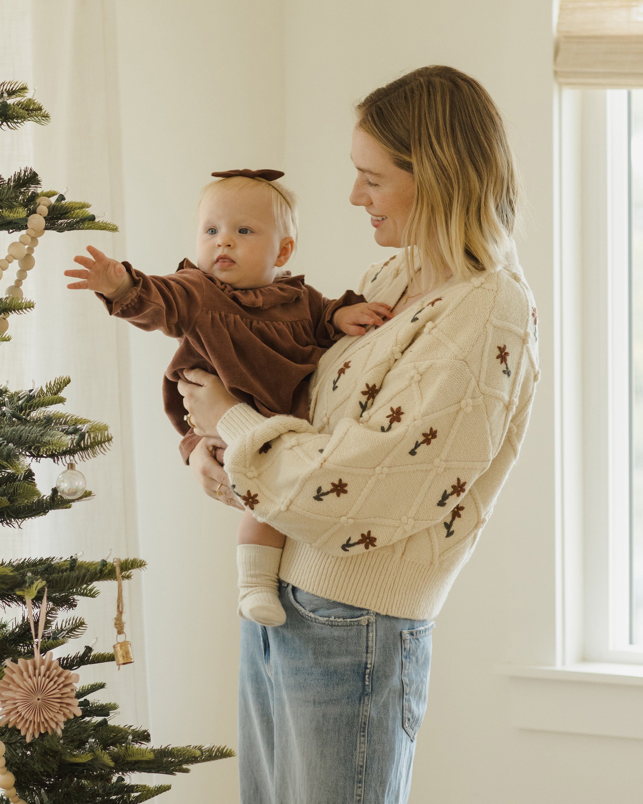 Velour Baby Dress || Cranberry