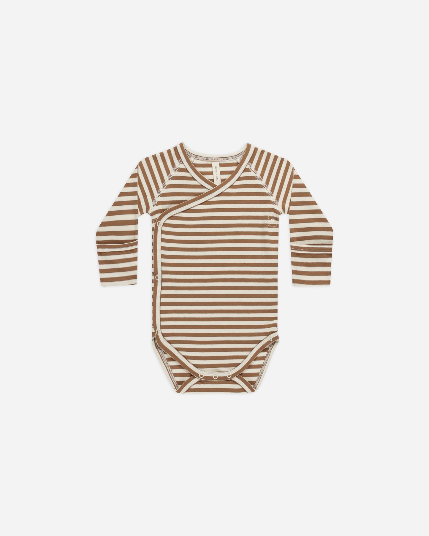 Side Snap Bodysuit || Cinnamon-Stripe