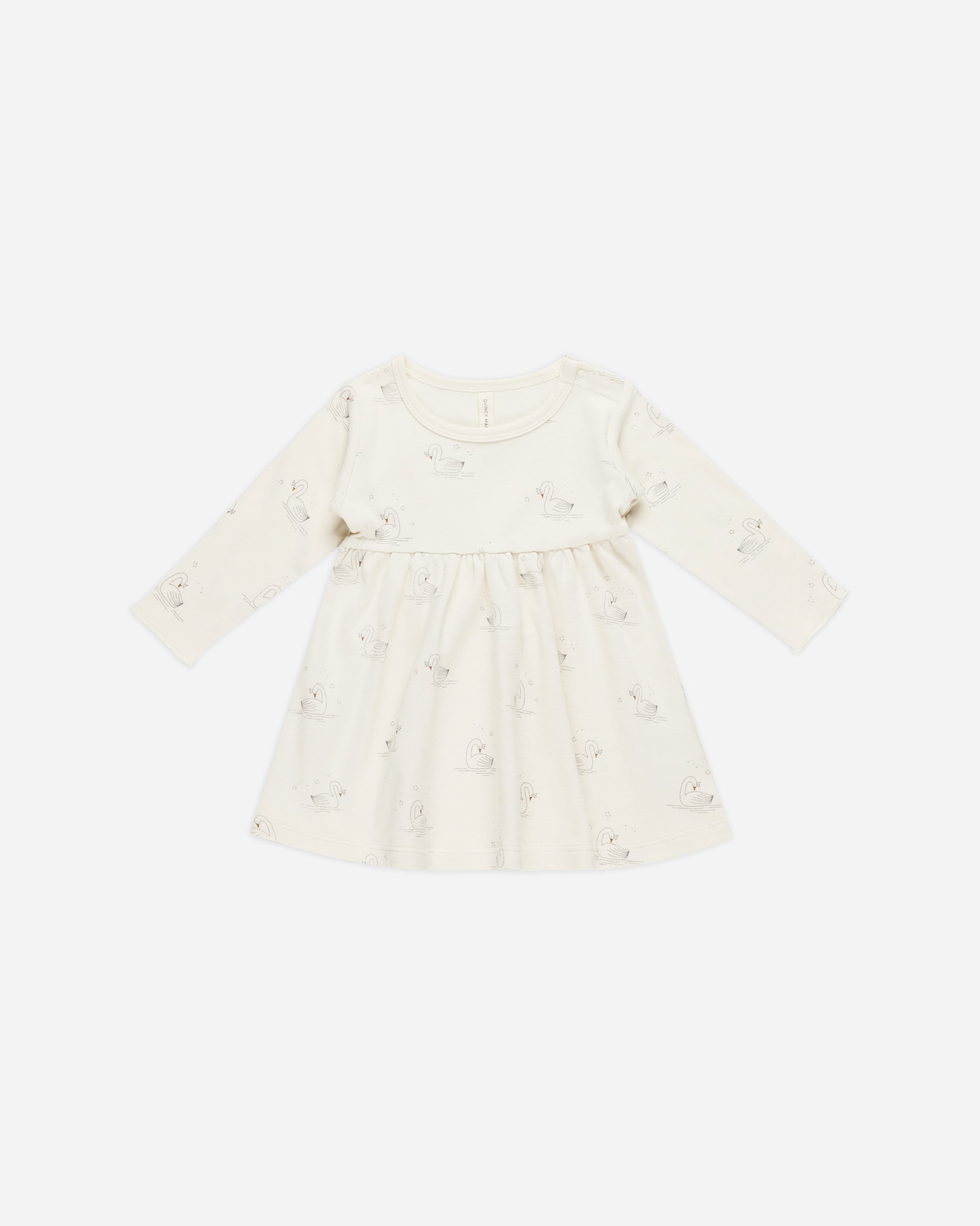 Long Sleeve Baby Dress || Swans