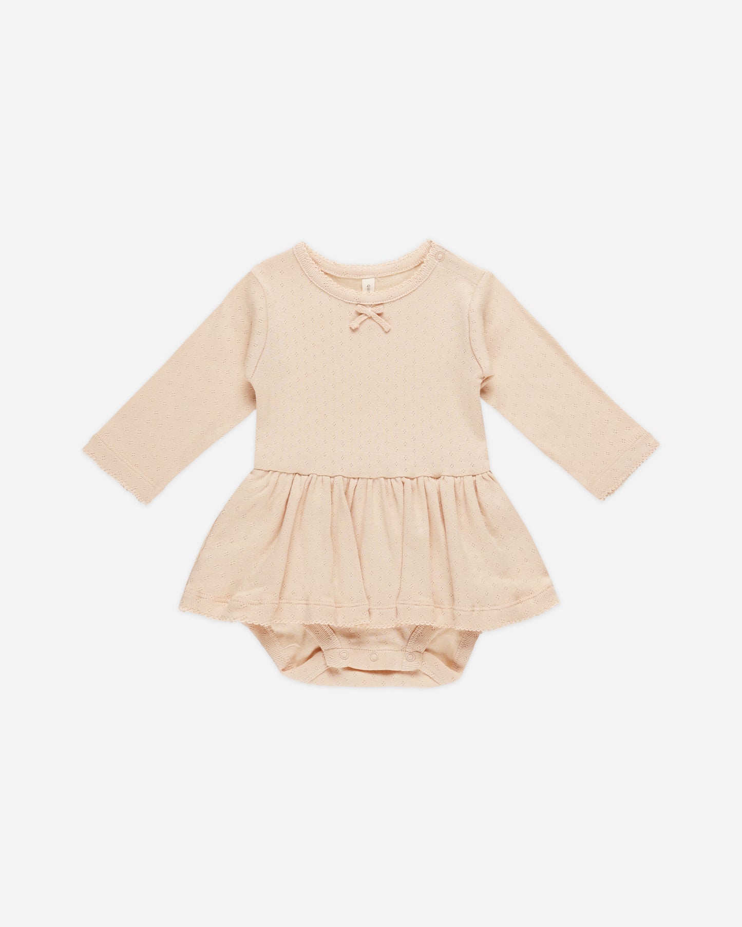 Pointelle Skirted Bodysuit || Shell