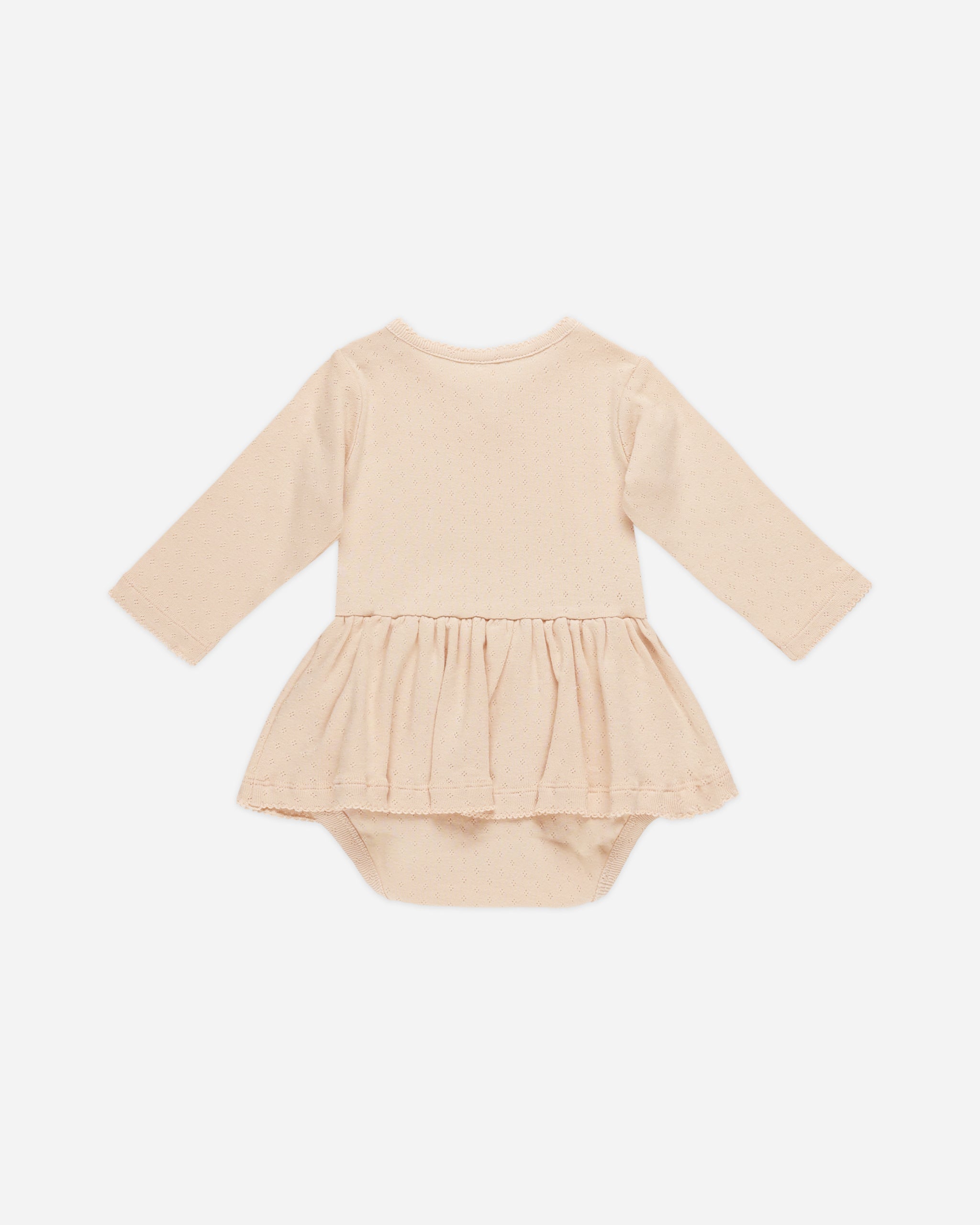 Pointelle Skirted Bodysuit || Shell