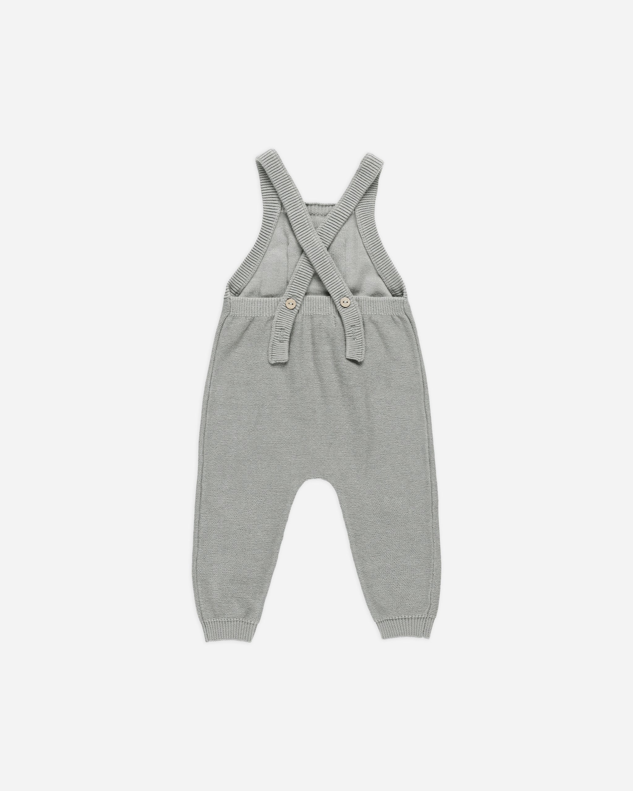 Knit Overall || Dusty Blue