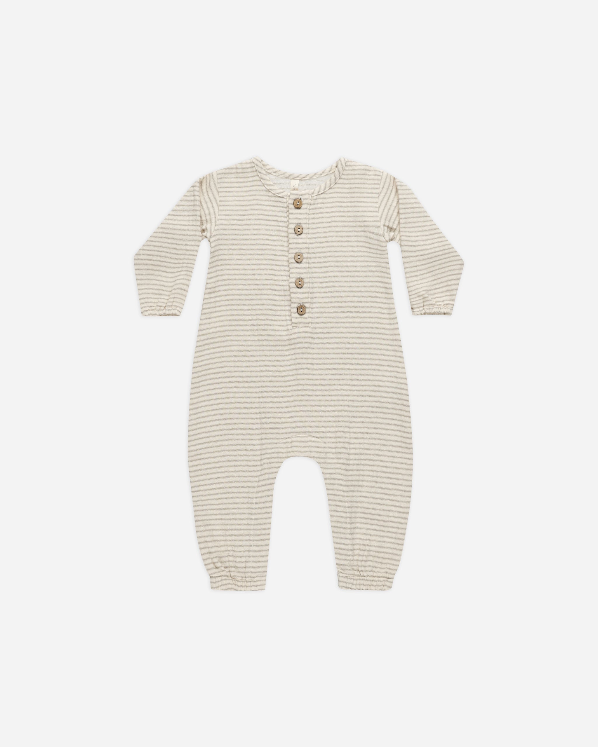 Woven Jumpsuit || Basil Stripe