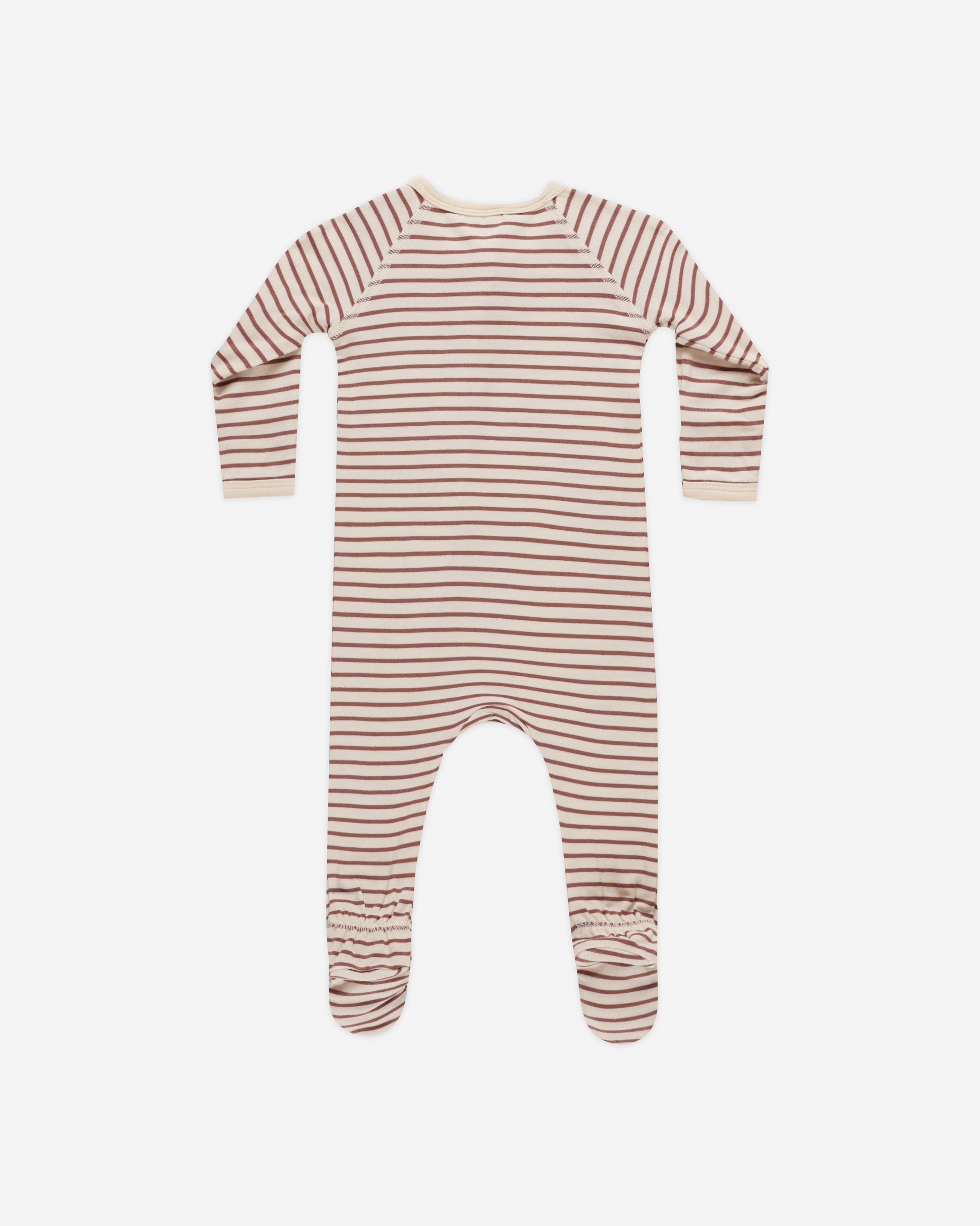 Bamboo Zip Footie || Candy Stripe