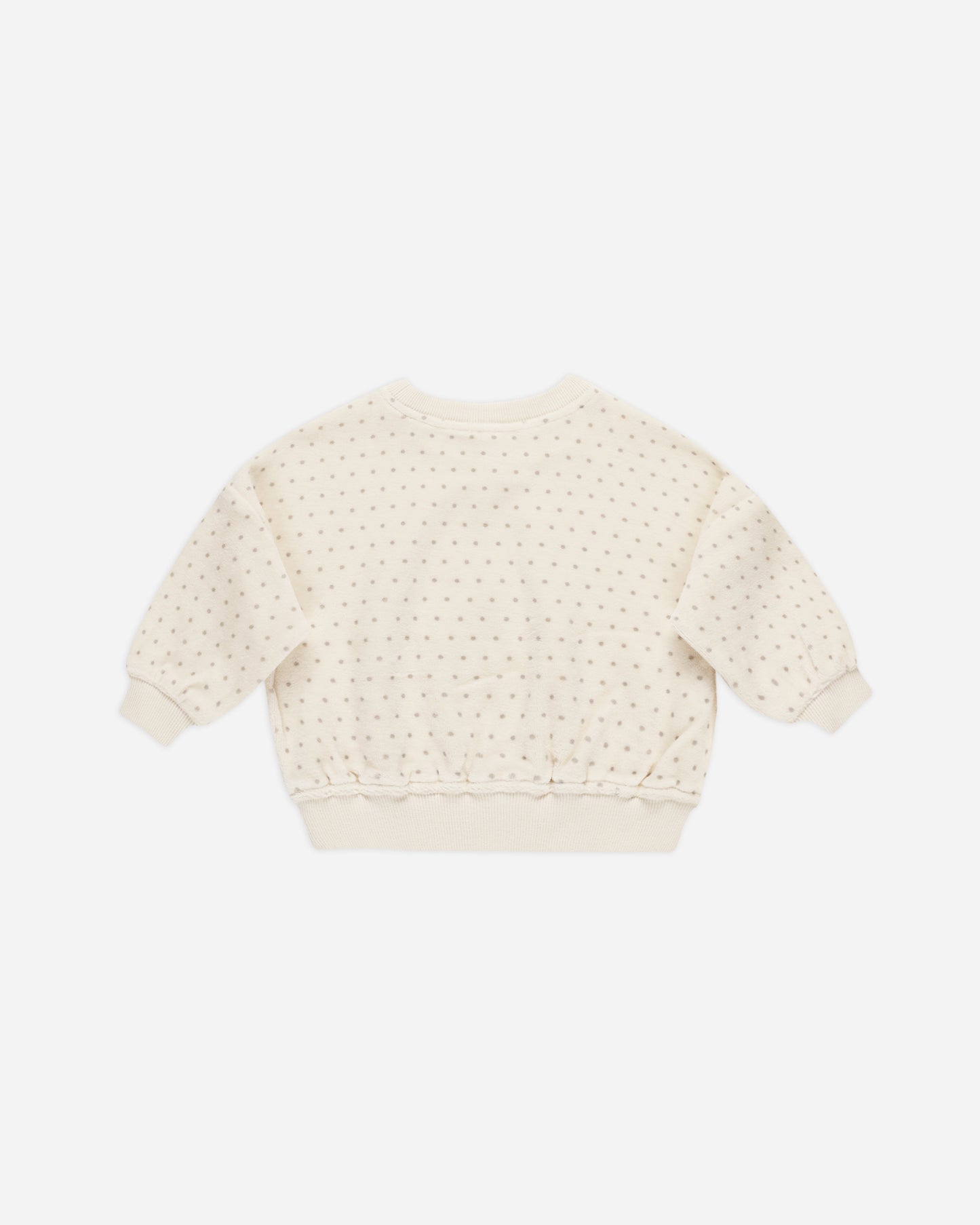 Velour Relaxed Sweatshirt || Polka Dot