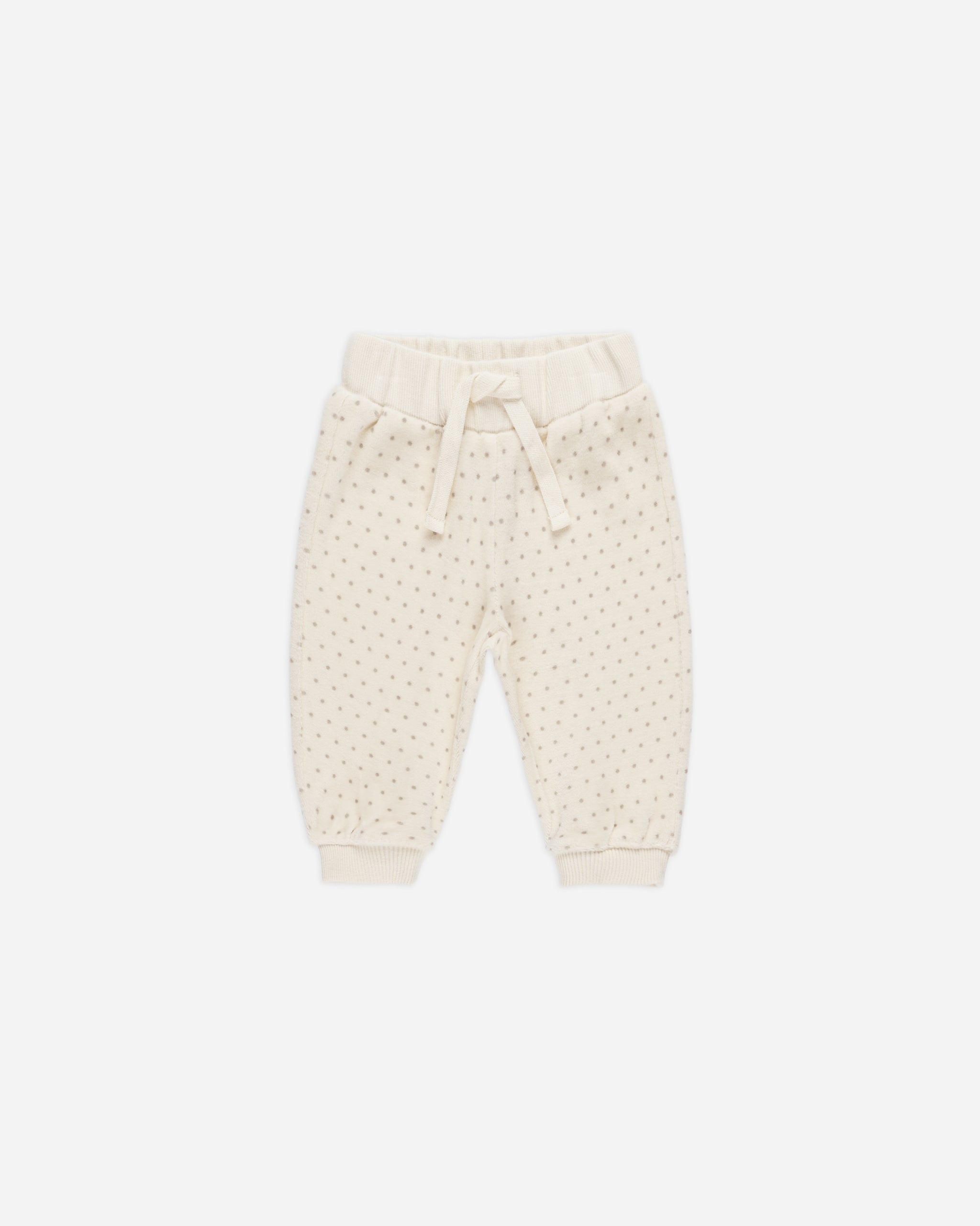 Velour Relaxed Sweatpant || Polka Dot