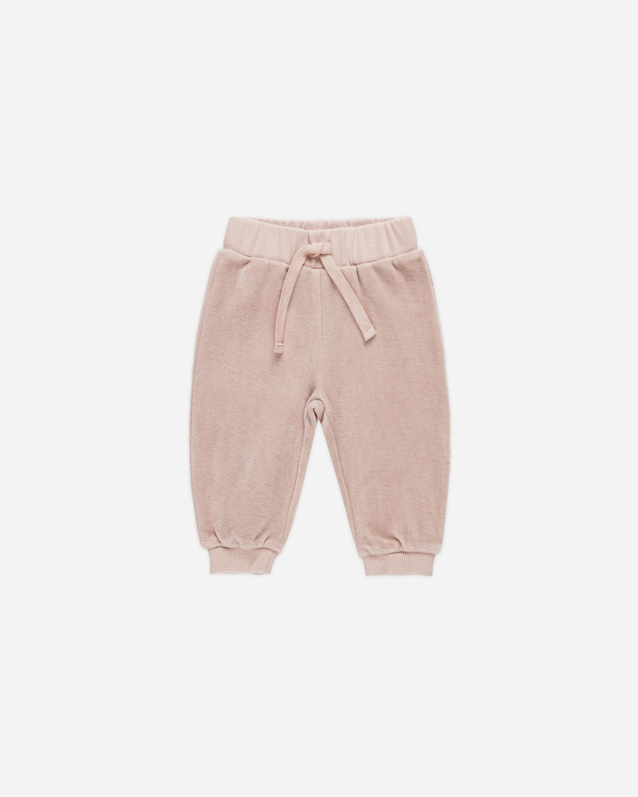 Velour Relaxed Sweatpant || Blush