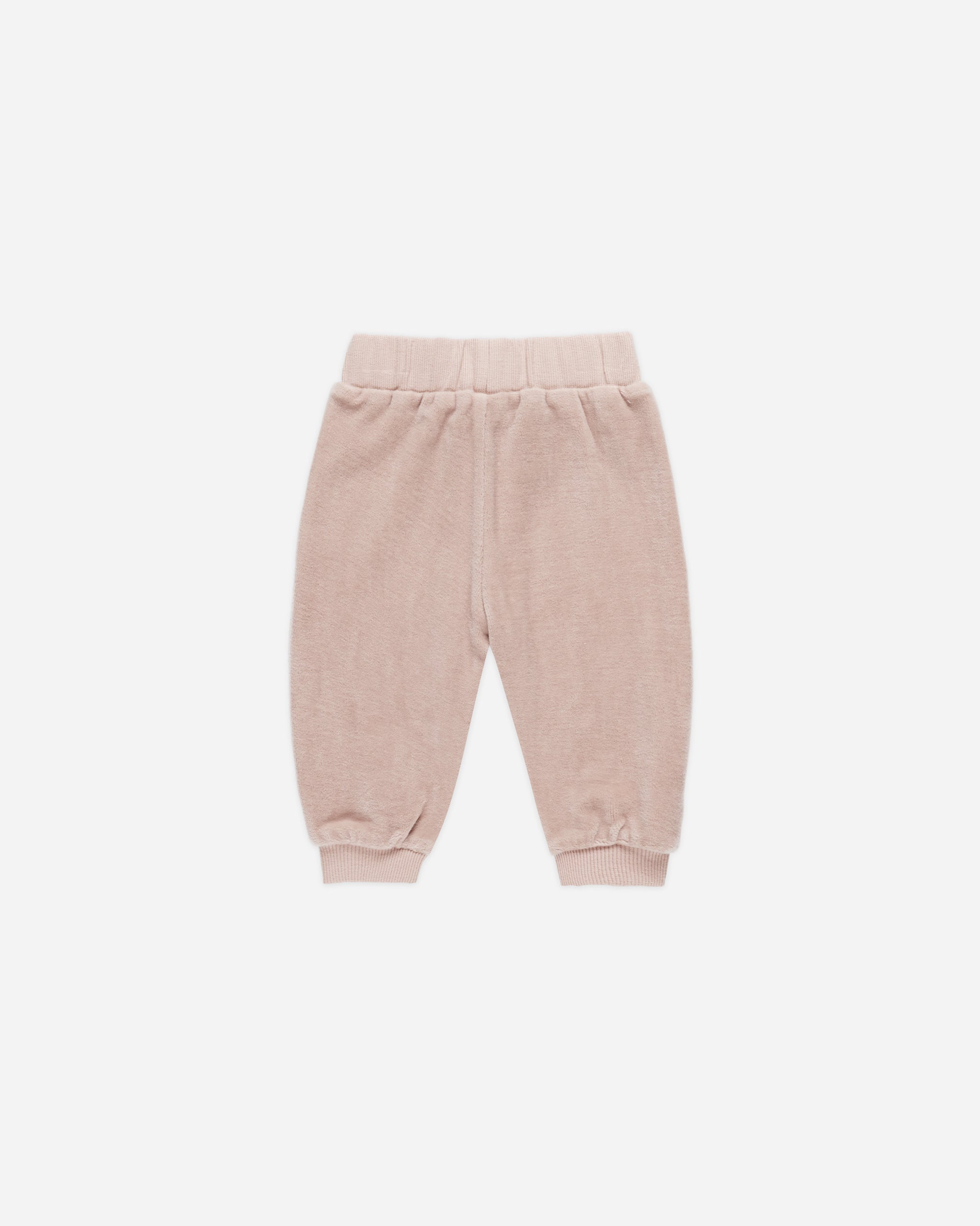 Velour Relaxed Sweatpant || Blush