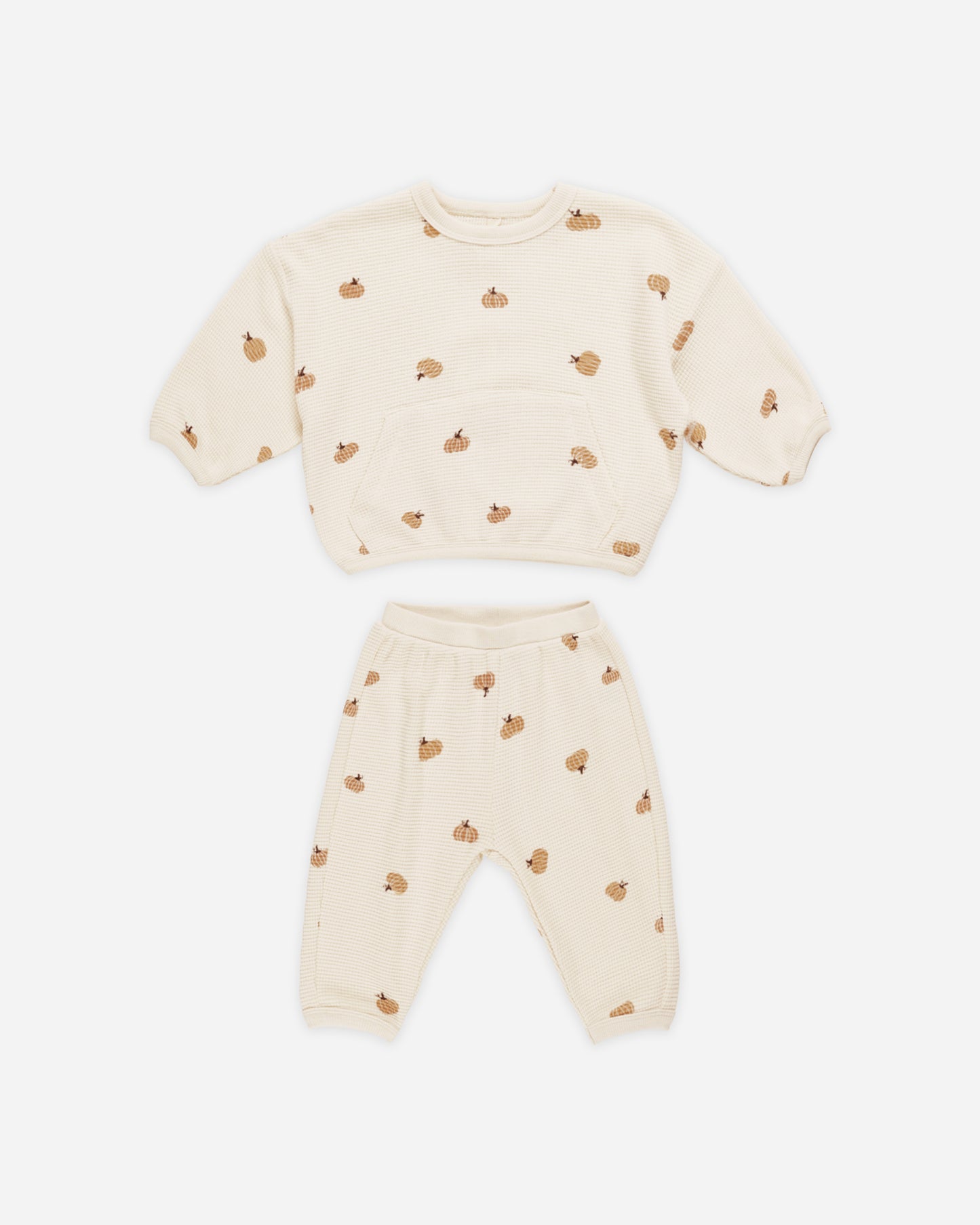 Waffle Slouch Set || Pumpkins