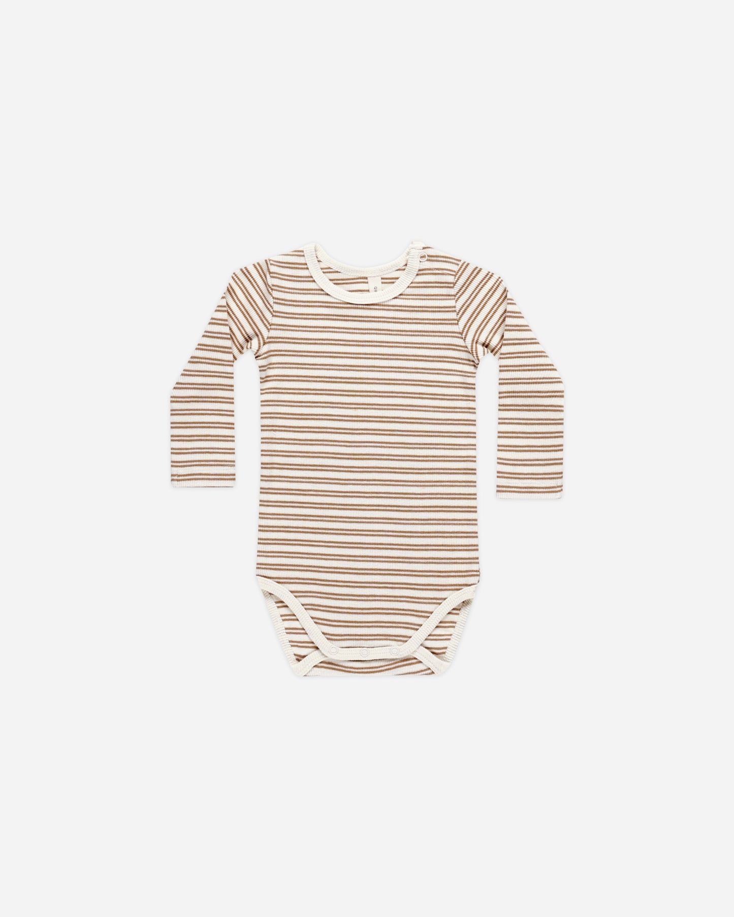 Ribbed Long Sleeve Bodysuit || Golden Stripe