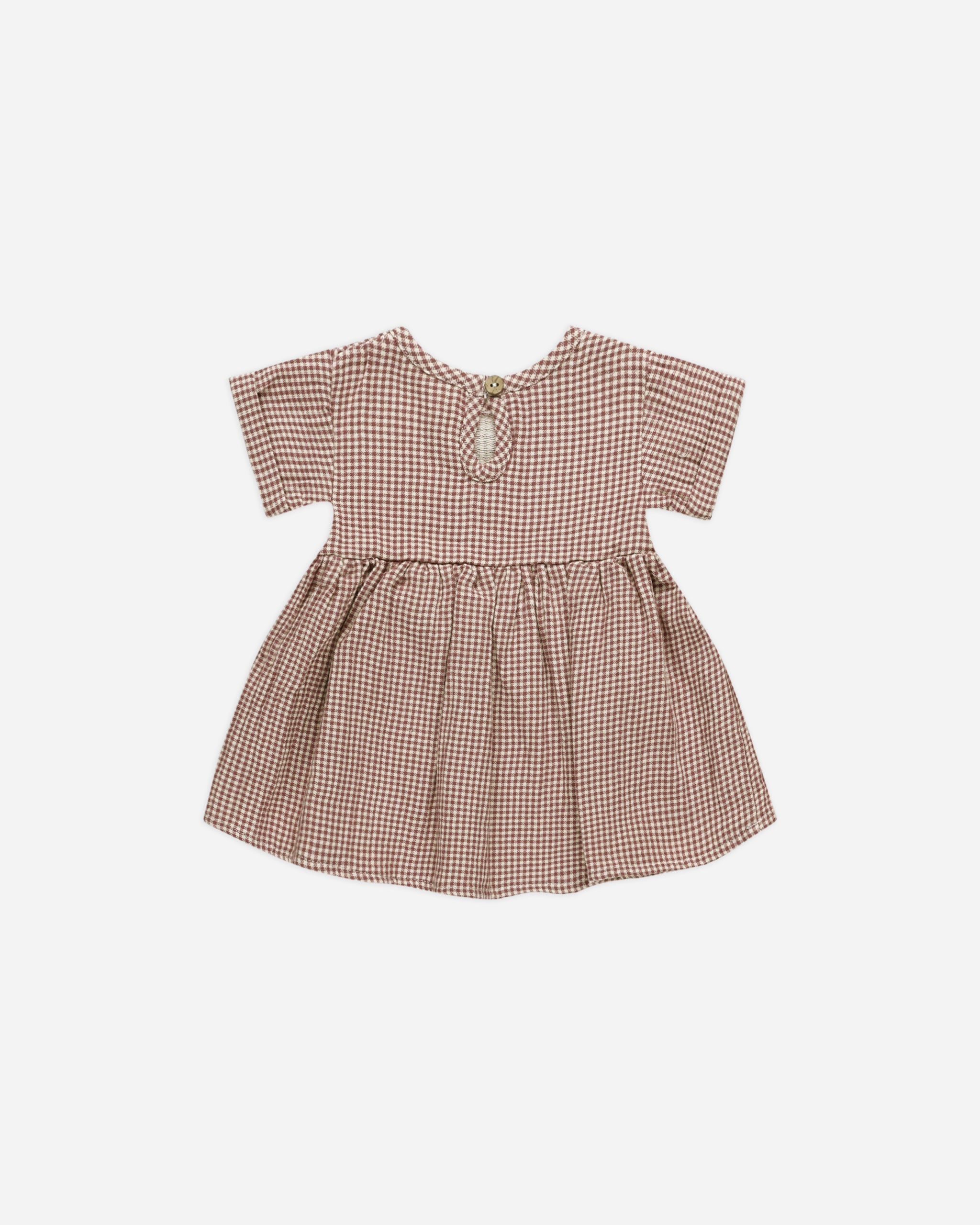 Brielle Dress || Plum Gingham