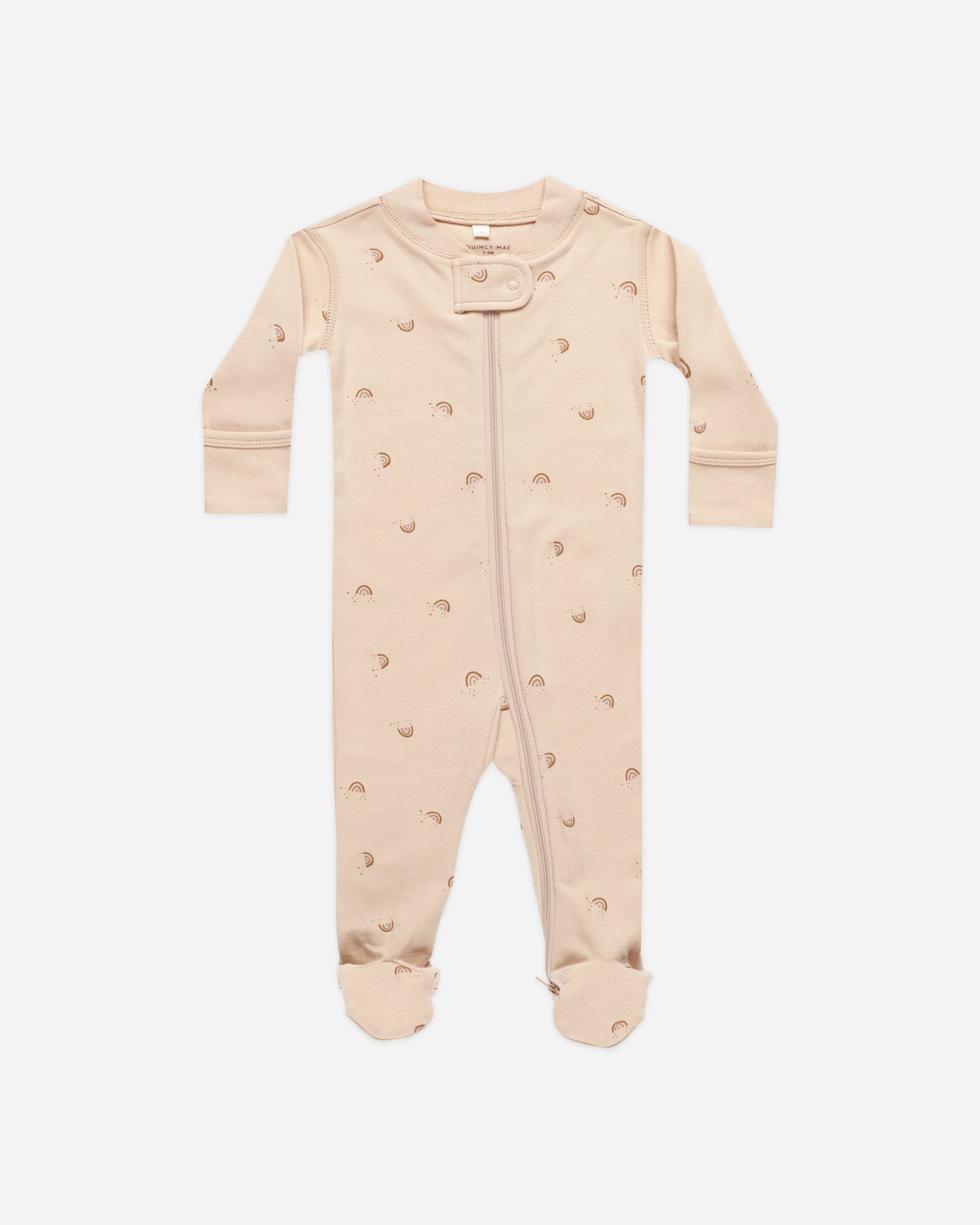 Zip Long Sleeve Sleeper Footie || Rainbows