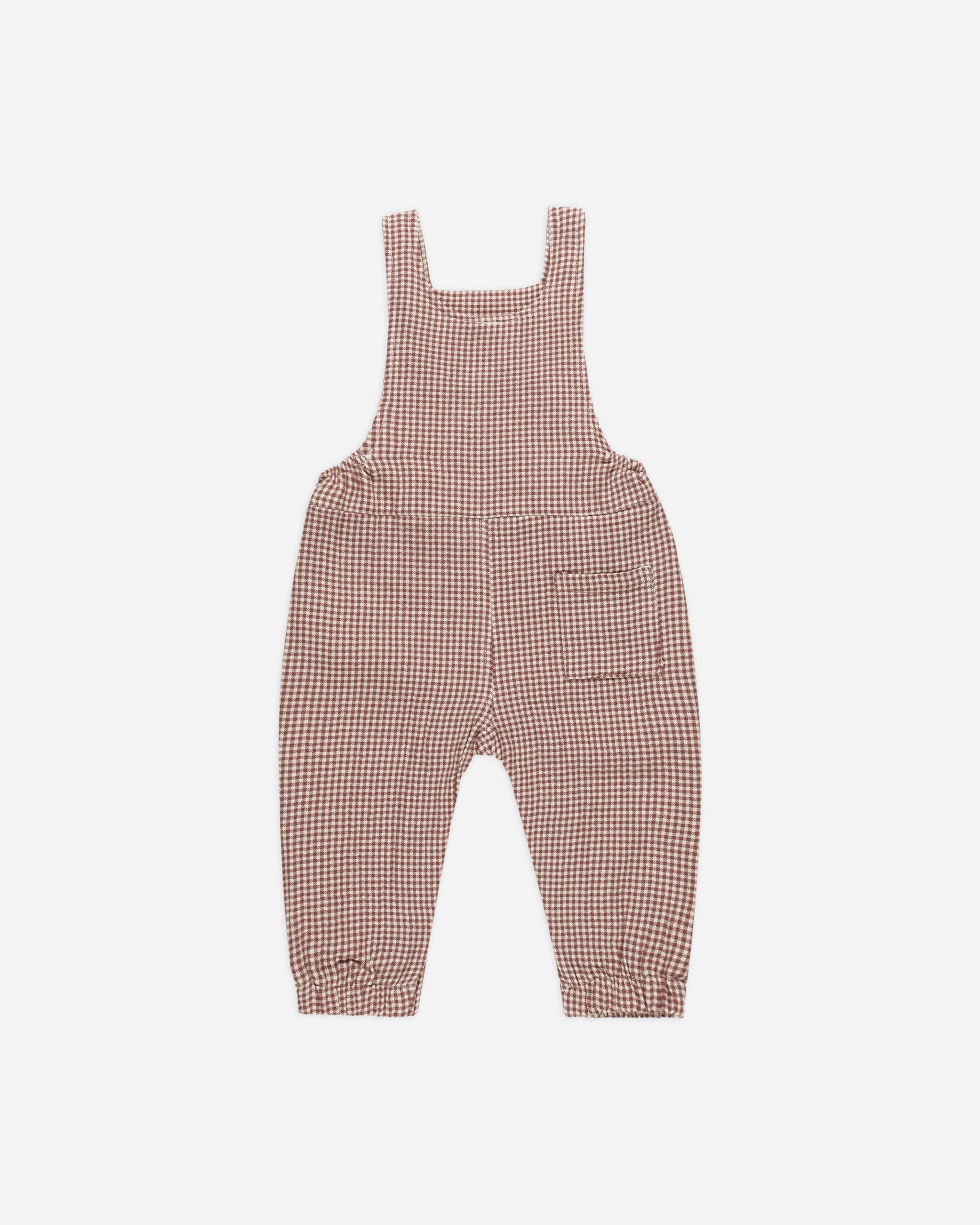 Baby Overall || Plum Gingham