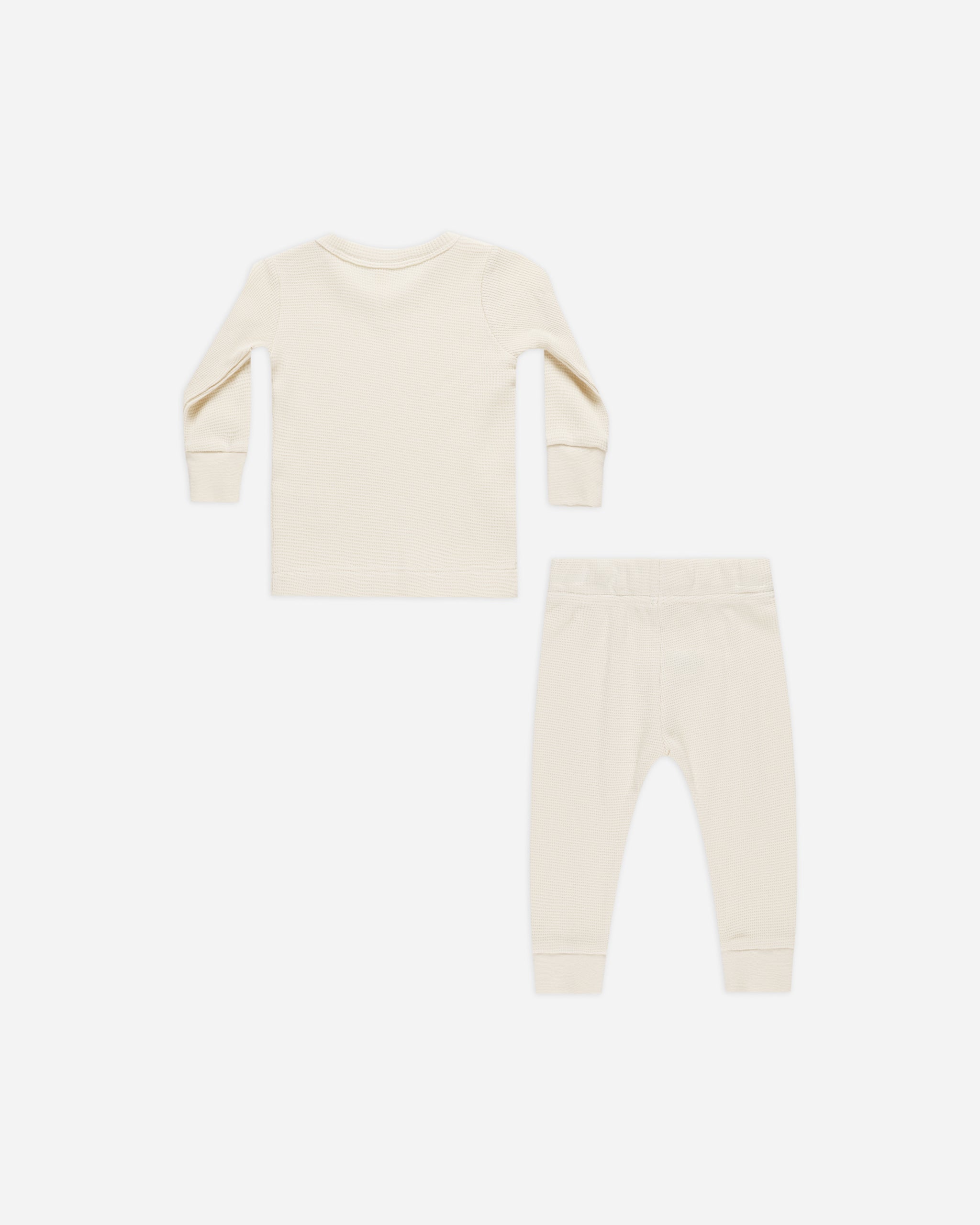 Waffle Top + Pant Set || Natural