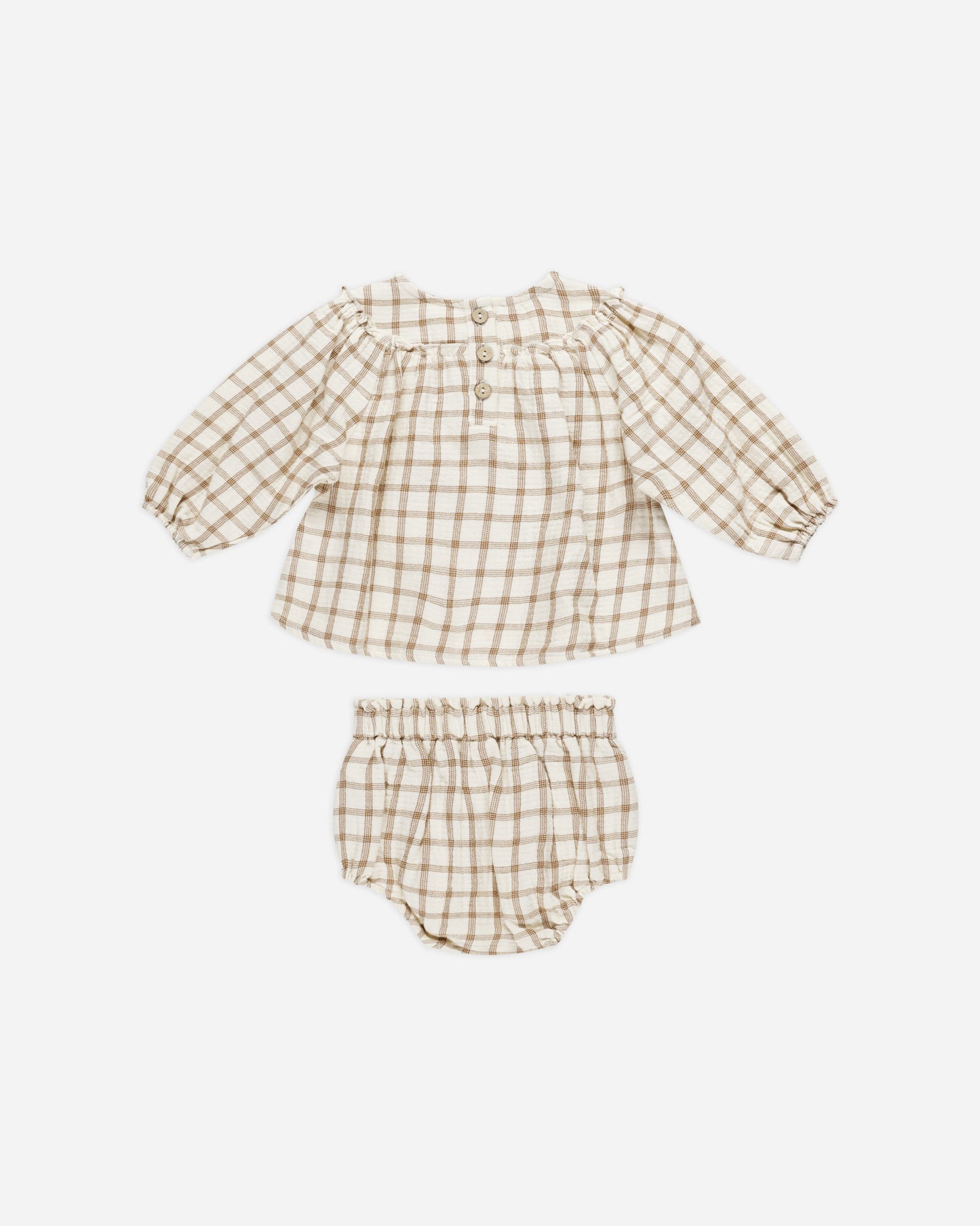 Mia Top + Bloomer Set || Cinnamon Plaid