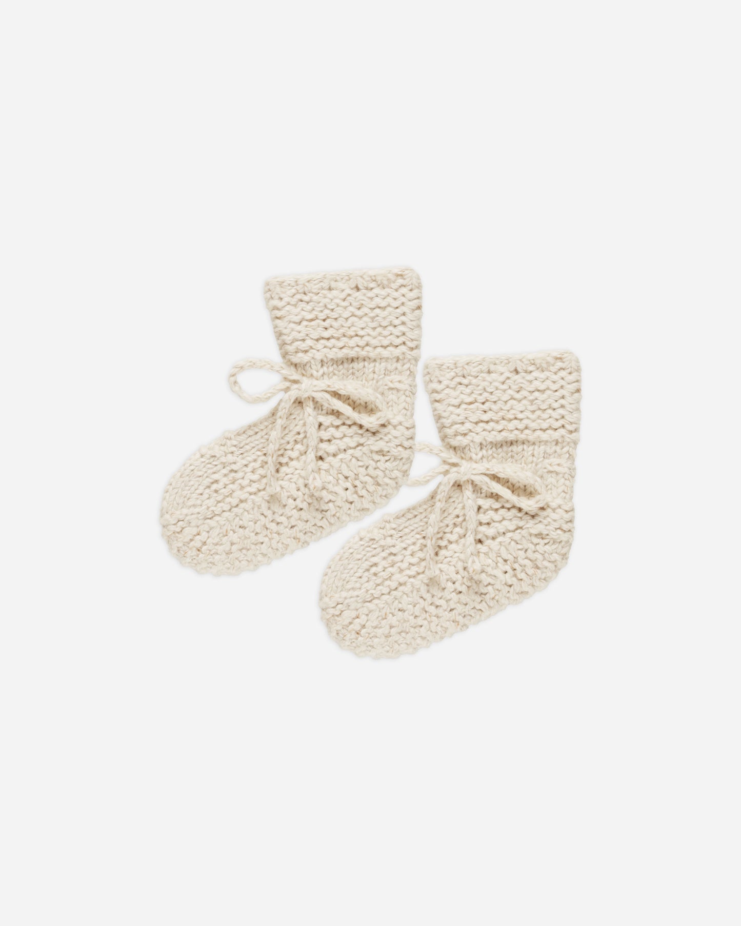 Knit Booties || Speckled Natural