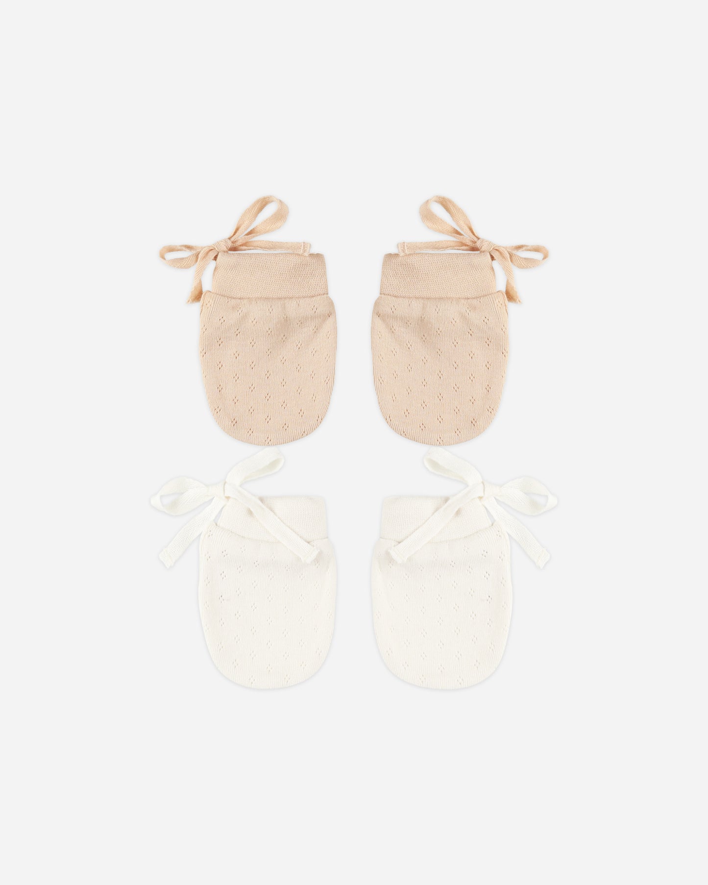 No Scratch Mittens, Set Of 2 || Shell, Ivory