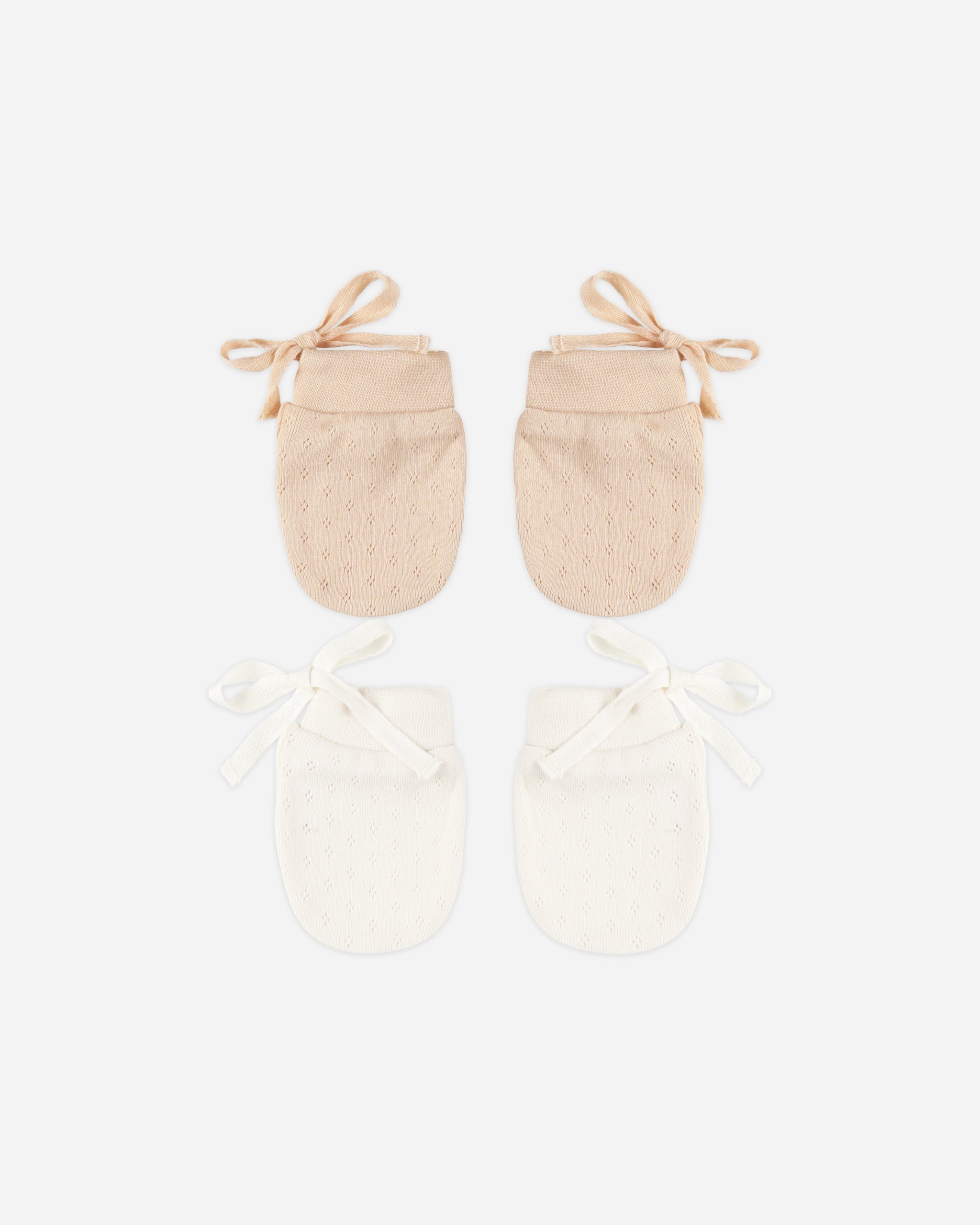 No Scratch Mittens, Set Of 2 || Shell, Ivory