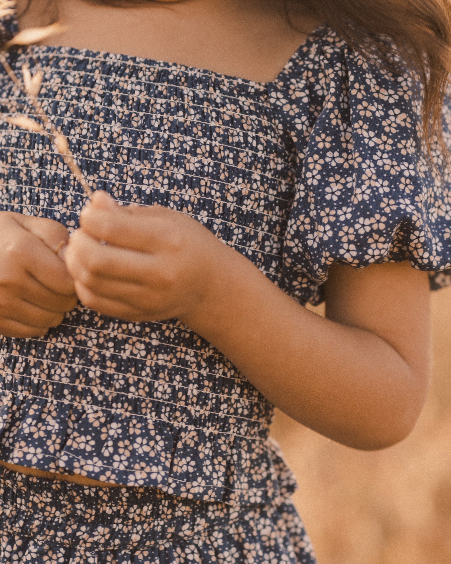 Trixie Top || Blue Floral