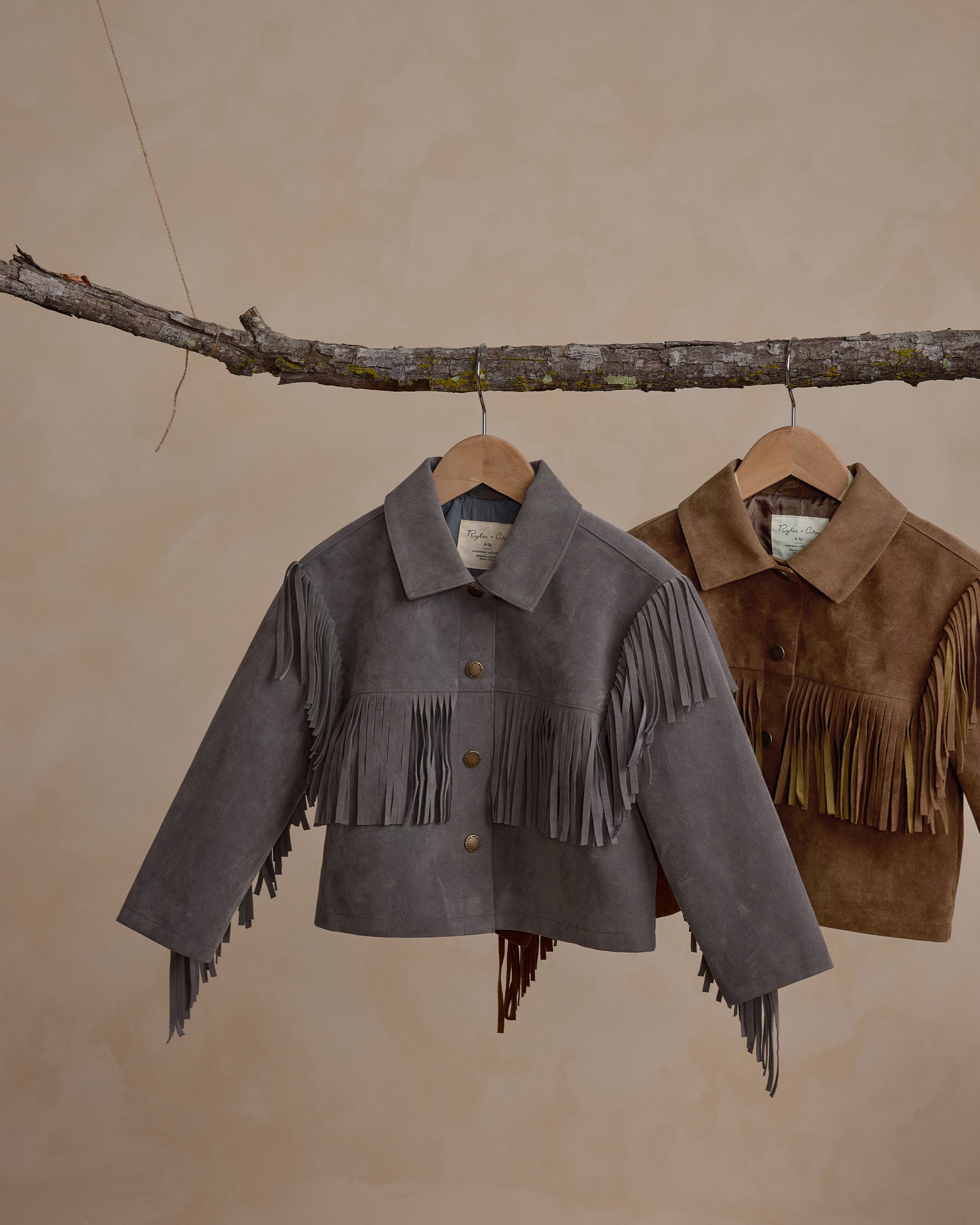 Fringe Jacket || Dusty Blue