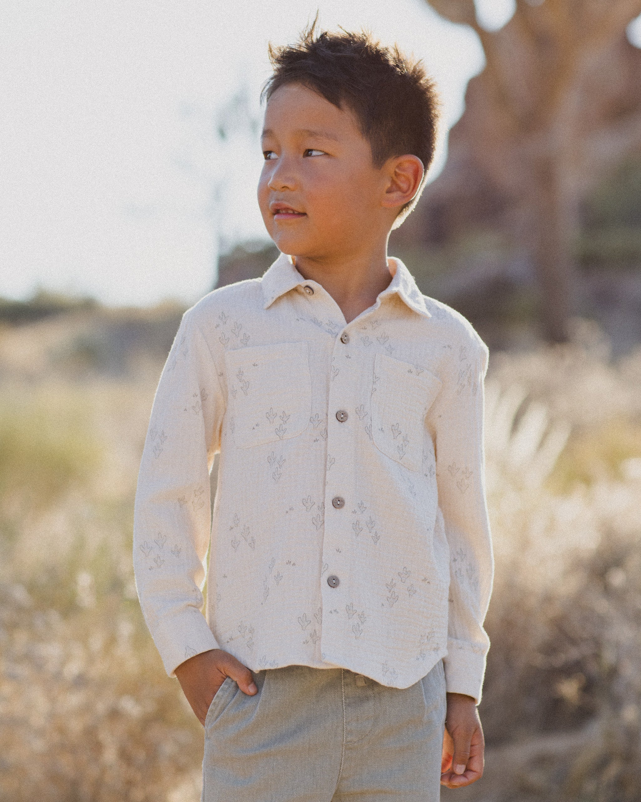 Collared Long Sleeve Shirt || Saguaro