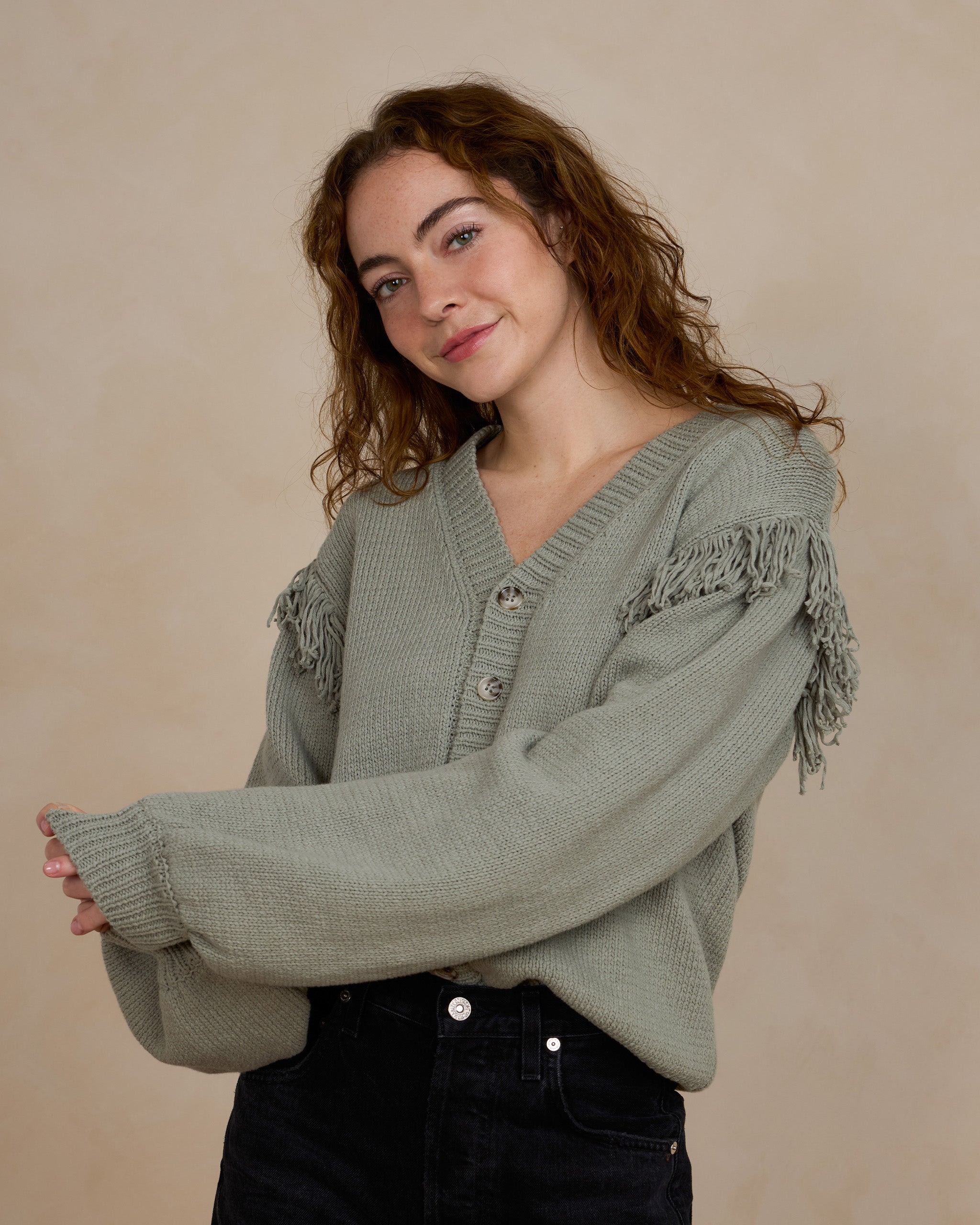 Fringe Cardigan | Laurel