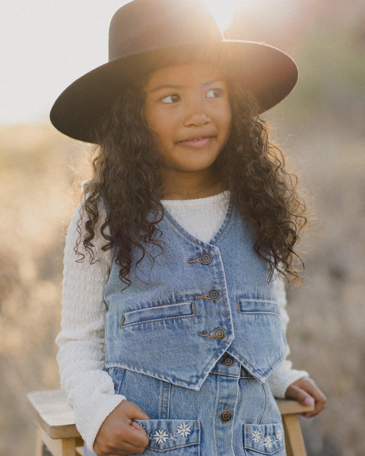 Denim Vest || Light Washed Denim