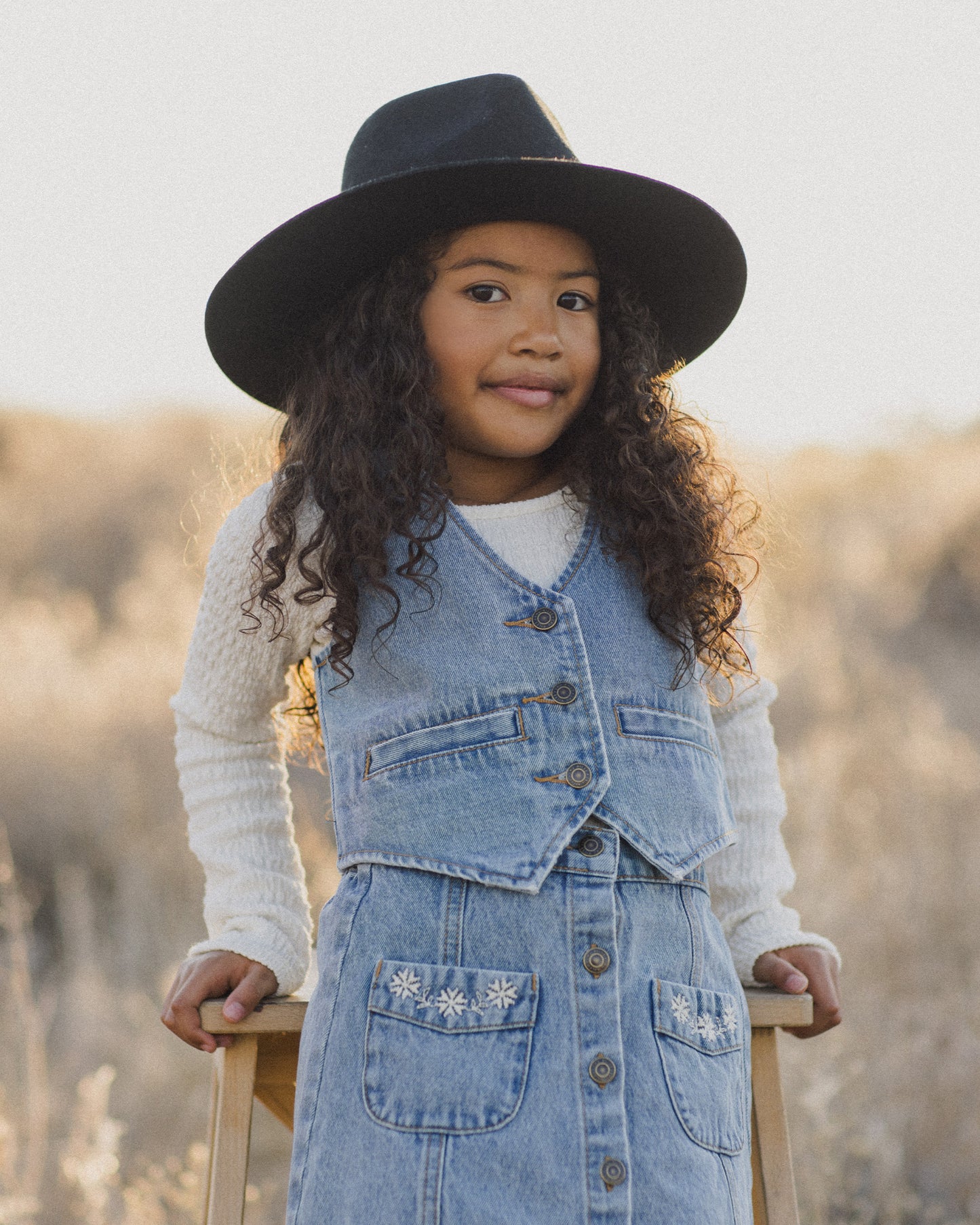 Denim Vest || Light Washed Denim