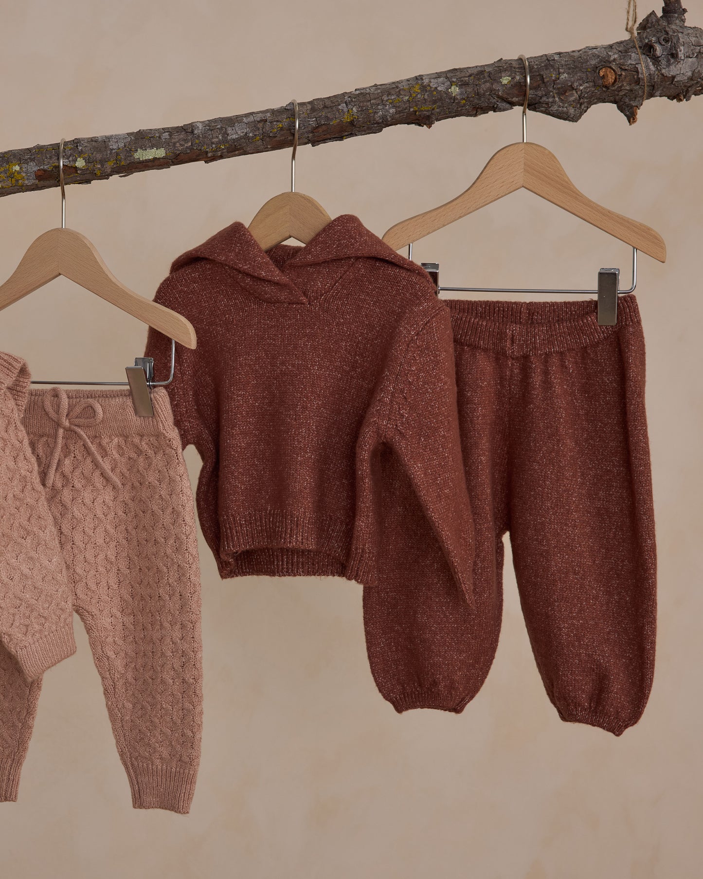 Knit Pant || Heathered Brick