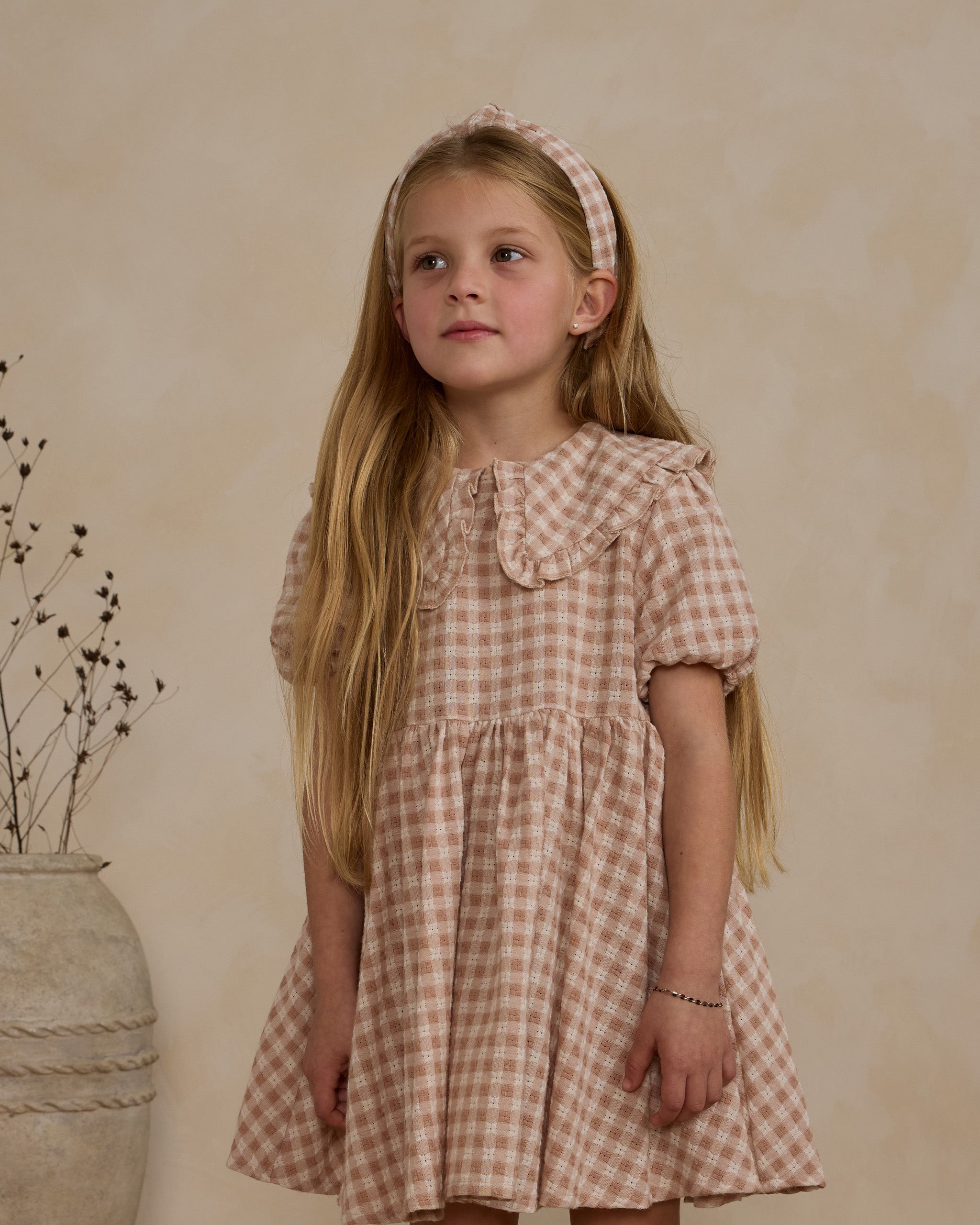 Camille Dress || Pink Gingham