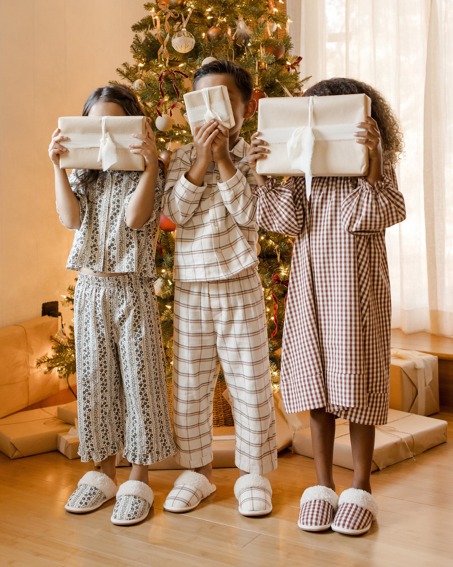 Girl's Nightgown || Brick Gingham