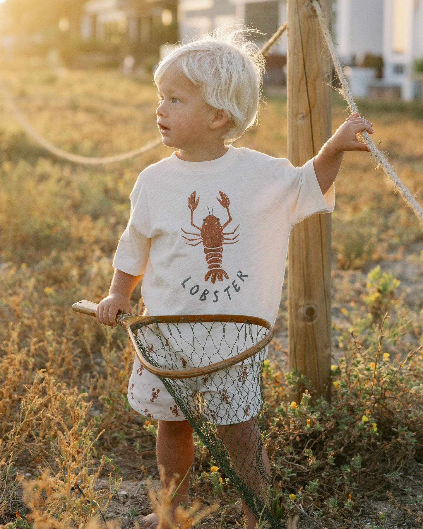 Relaxed Tee || Lobster - Rylee + Cru | Kids Clothes | Trendy Baby Clothes | Modern Infant Outfits |